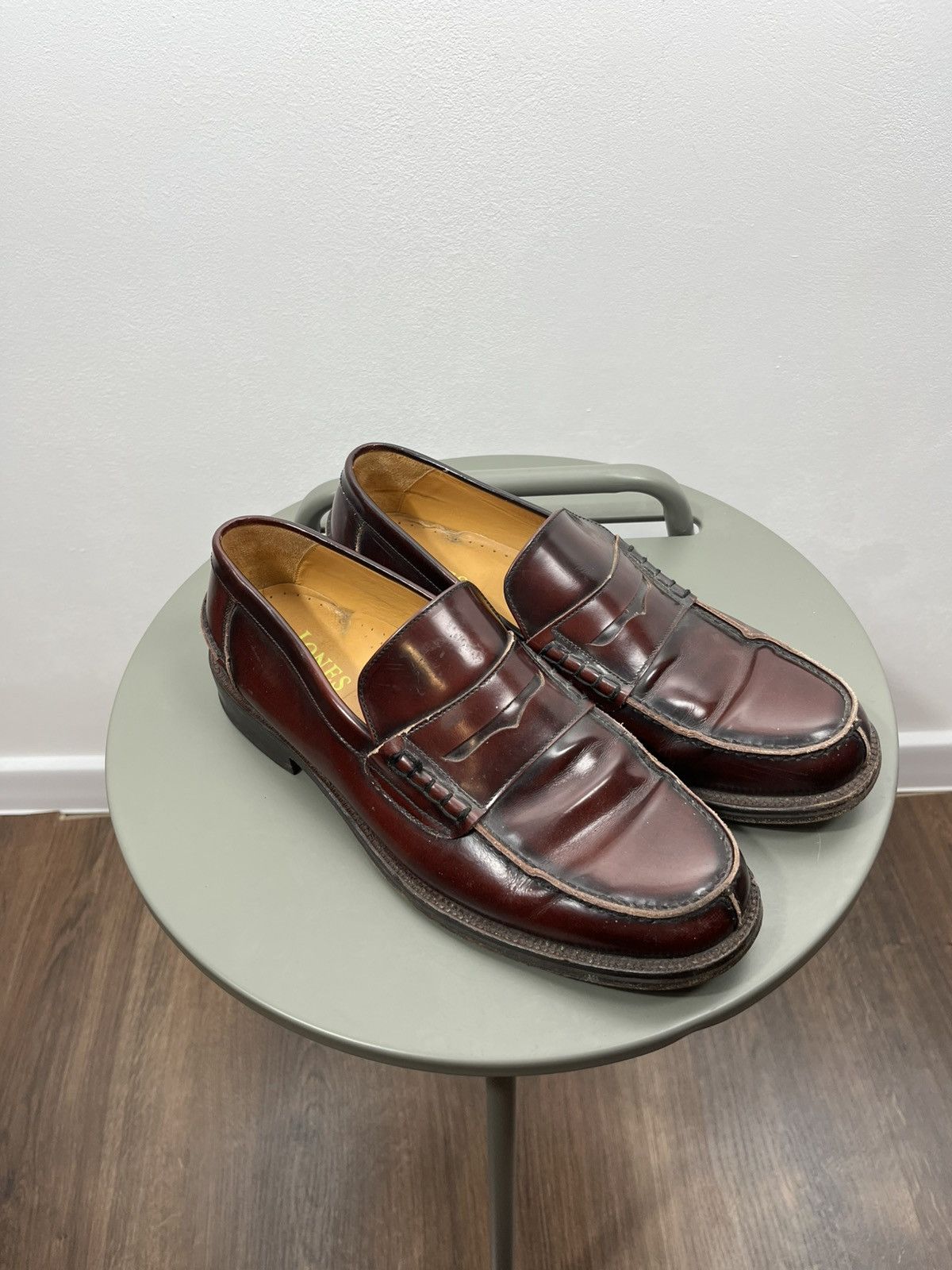 Other Jones Bootmaker Leather Penny Loafers Brown Size 9.5 UK Size US 10 / EU 43 - 1 Thumbnail