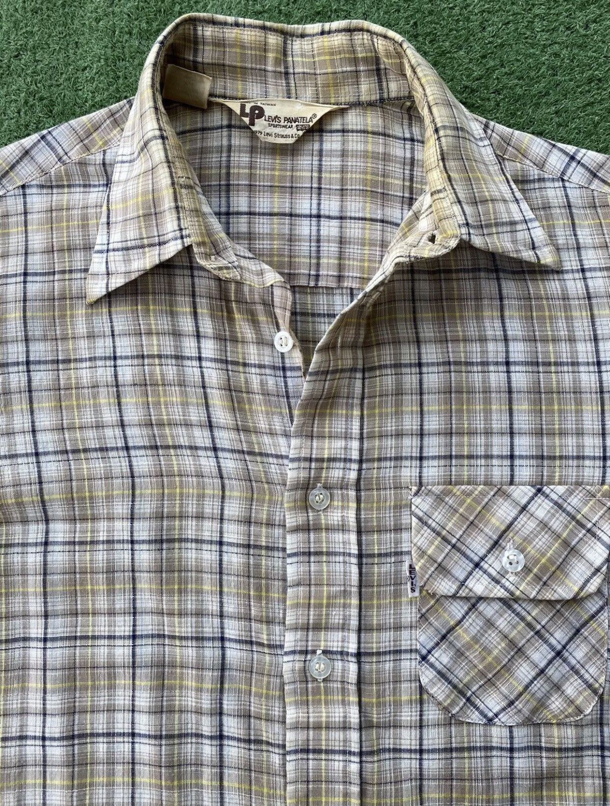 Levi's Vintage Clothing 70’s Levi’s Panatela Big E Long Sleeve Button Up Shirt Small Size US S / EU 44-46 / 1 - 4 Thumbnail