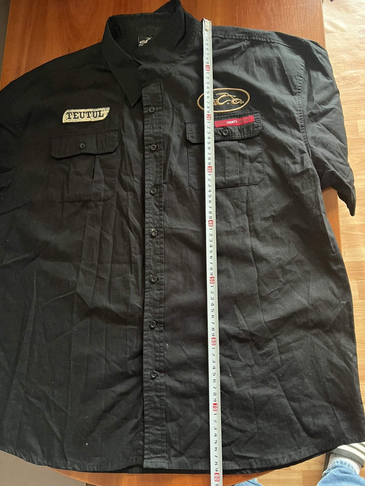 West Coast Choppers ORANGE COUNTY CHOPPERS TOUTULMOTORCYCLE BUTTON SHIRT VINTAGE Size US XXL / EU 58 / 5 - 16 Thumbnail