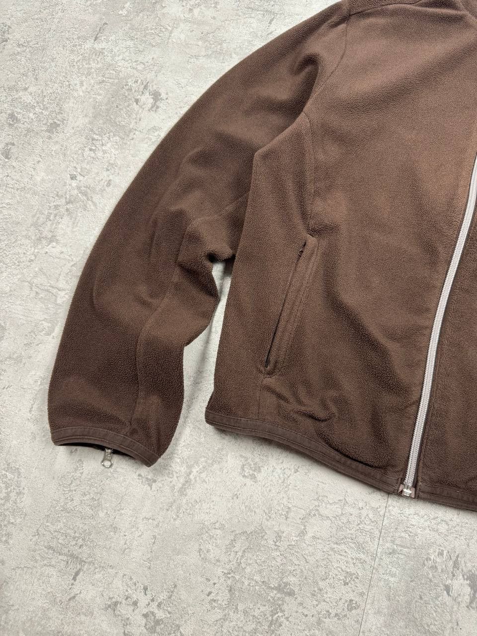 Nike Vintage Nike Brown Fleece Zip Size L / US 10 / IT 46 - 5 Thumbnail