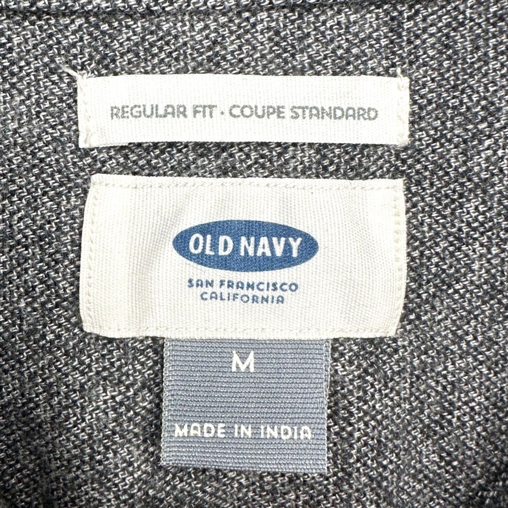 Old Navy Old Navy Shirt Flannel Button Up Mens Medium Gray Regular Fit Pocket NEW Size US M / EU 48-50 / 2 - 4 Thumbnail
