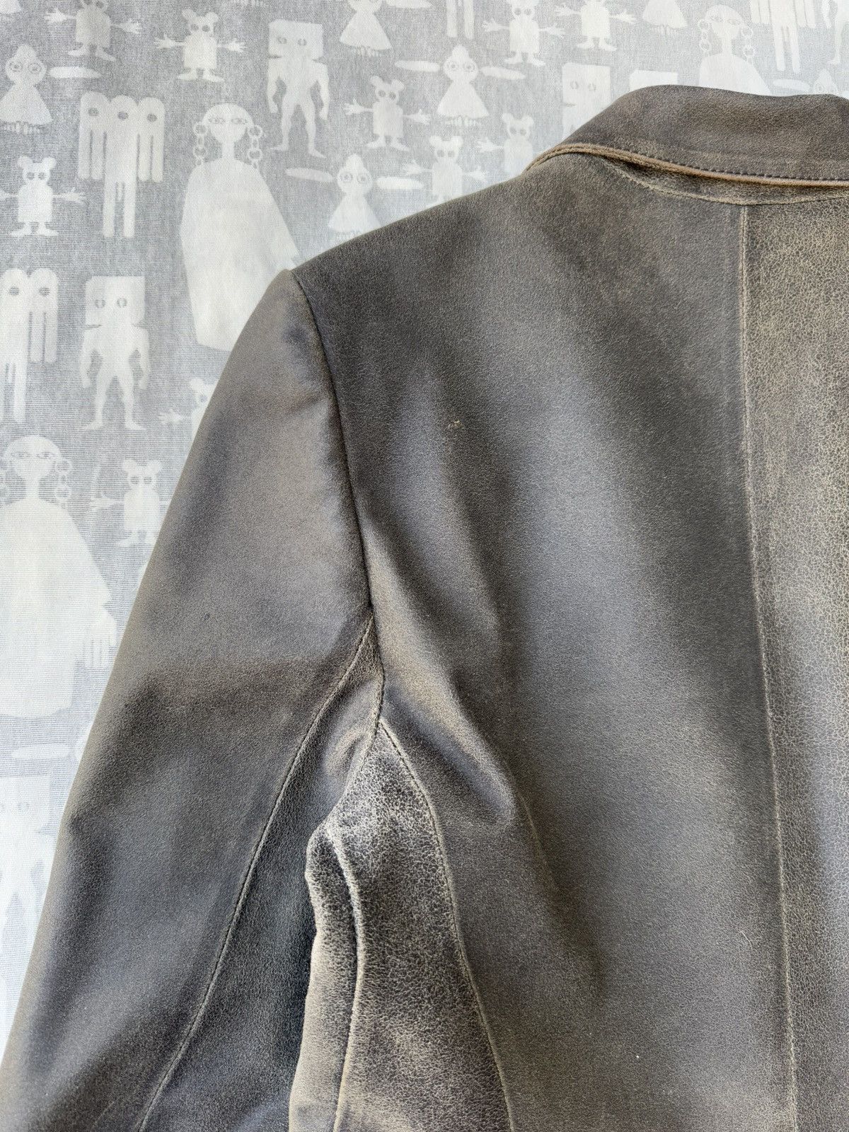 Ann Demeulemeester Ann Demeulemeester AW00 Treated Leather Chesterfield Coat Size US XS / EU 42 / 0 - 7 Thumbnail