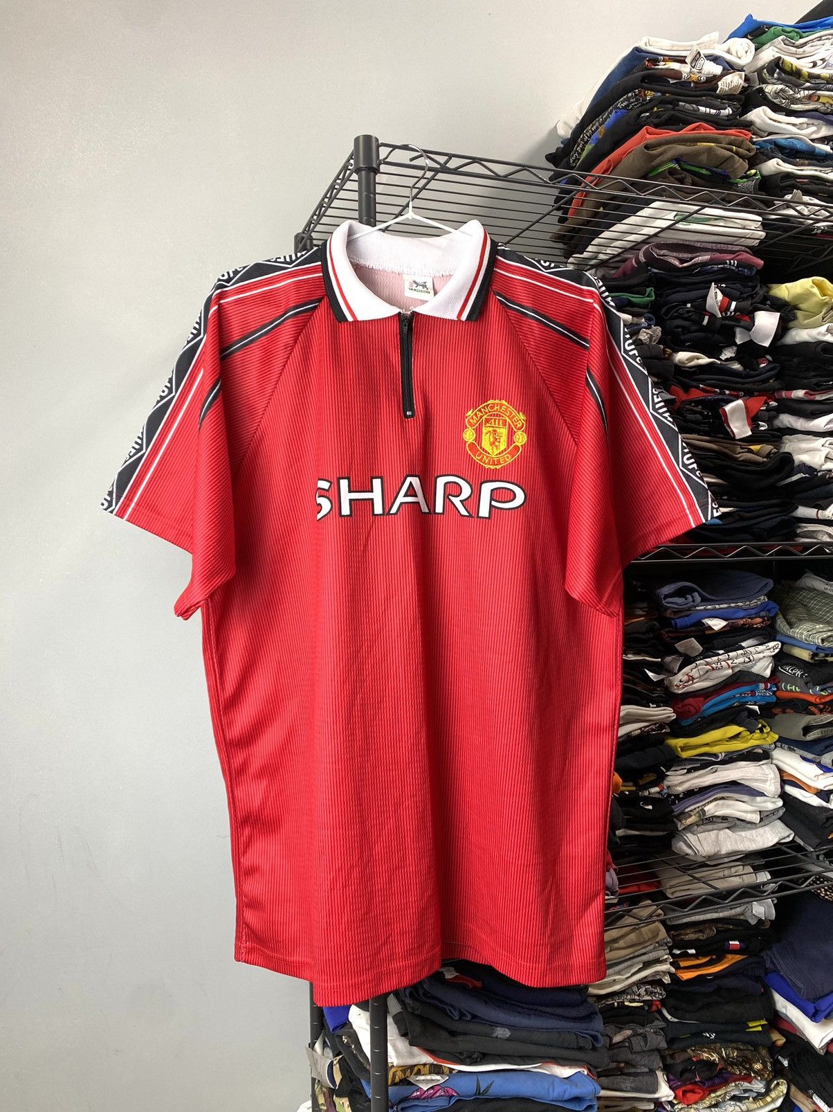 Vintage 1990’s Vintage Manchester United Soccer Jersey T Shirt Size US L / EU 52-54 / 3 - 1 Thumbnail