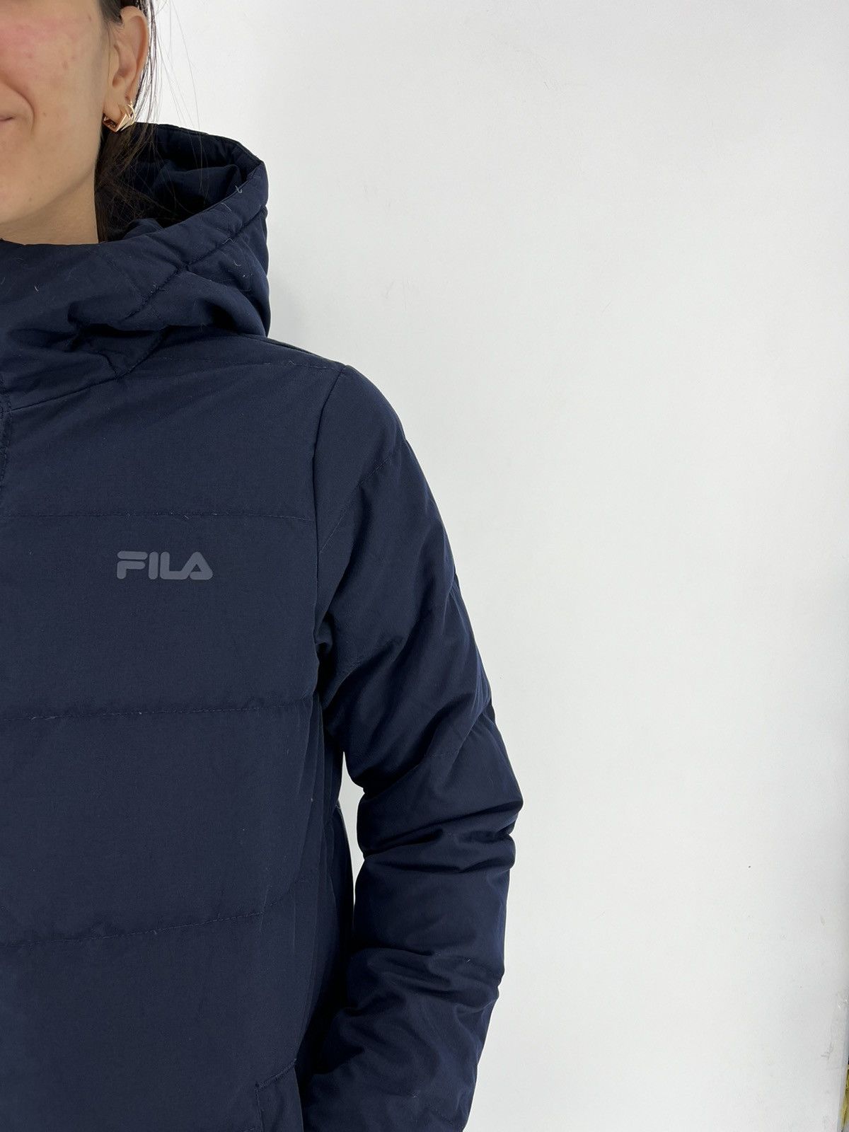 Fila × Vintage Vinatge Fila Puffer Coat Winter Jacket 90's Mini logo Size XS / US 0-2 / IT 36-38 - 4 Thumbnail