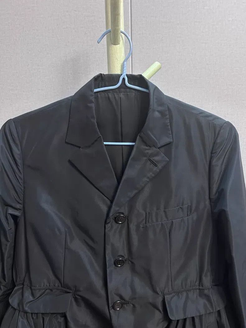 Comme des Garcons Comme Des Garcons Asymmetric Pleated Jacket Tailcoat Black Size M / US 6-8 / IT 42-44 - 3 Thumbnail