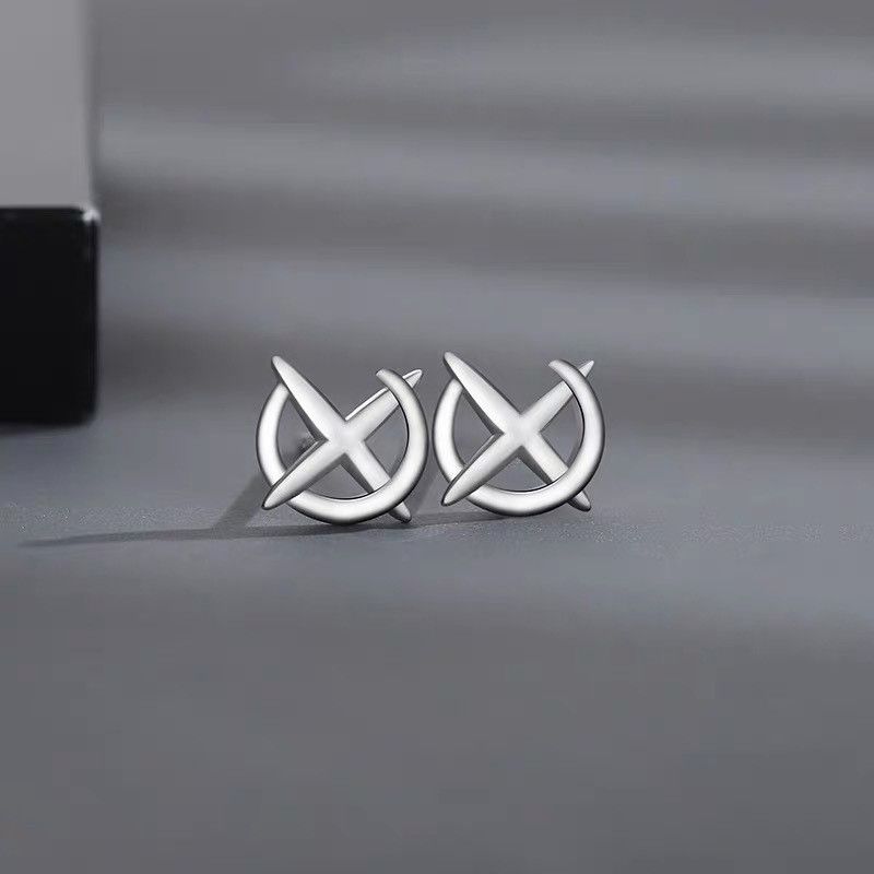 Jewelry Vibe Earrings One Pairs Chrome Jewelry Size ONE SIZE - 6 Thumbnail