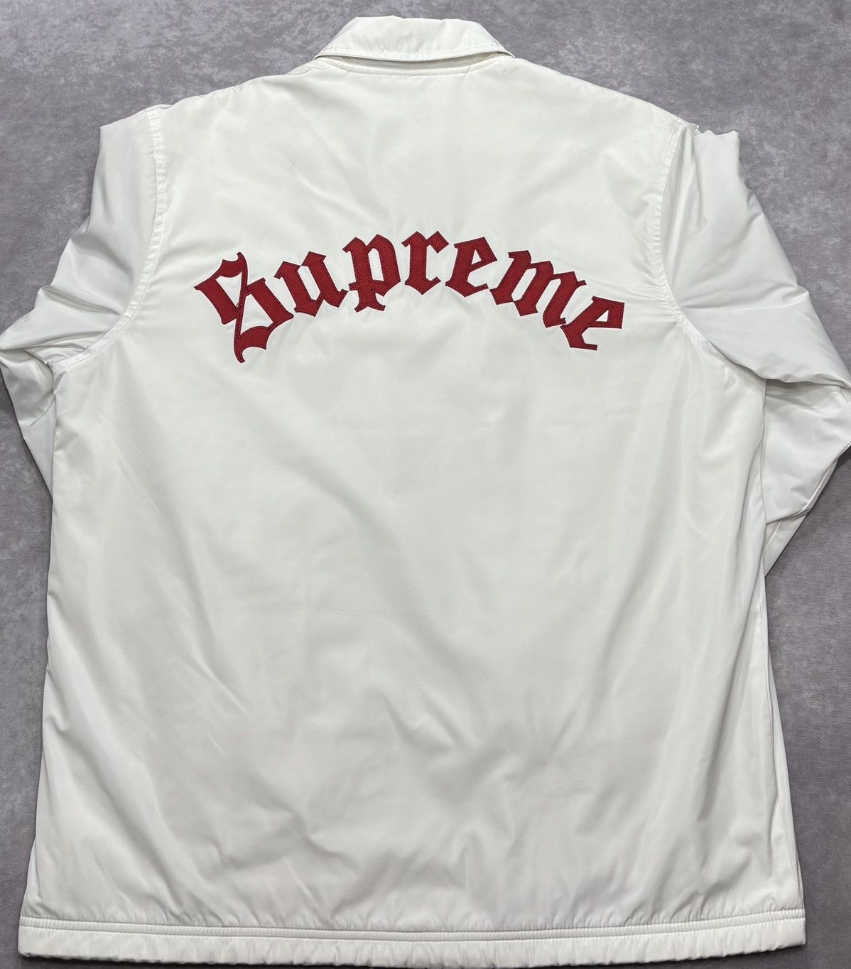 ジャケット・アウター Supreme Old English Track Jacket White Buy Supreme Old English Track Jacket 'White' - SS25J32 WHITE