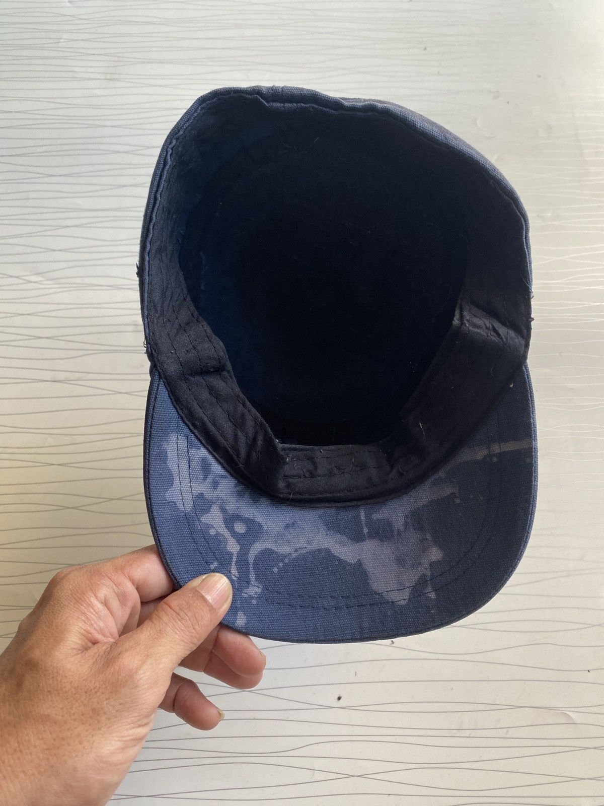 Yohji Yamamoto Vintage Distressed Yohji Yamamoto Cadet Patrol Cap Size ONE SIZE - 7 Thumbnail