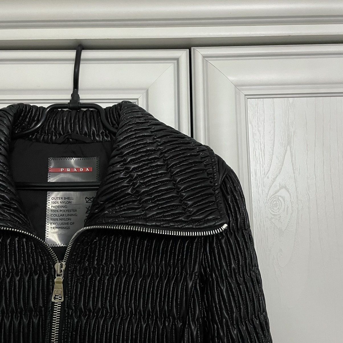 Prada 2008 Lookbook Prada Vampire Nylon Quilted Light Jacket Size XS / US 0-2 / IT 36-38 - 3 Thumbnail