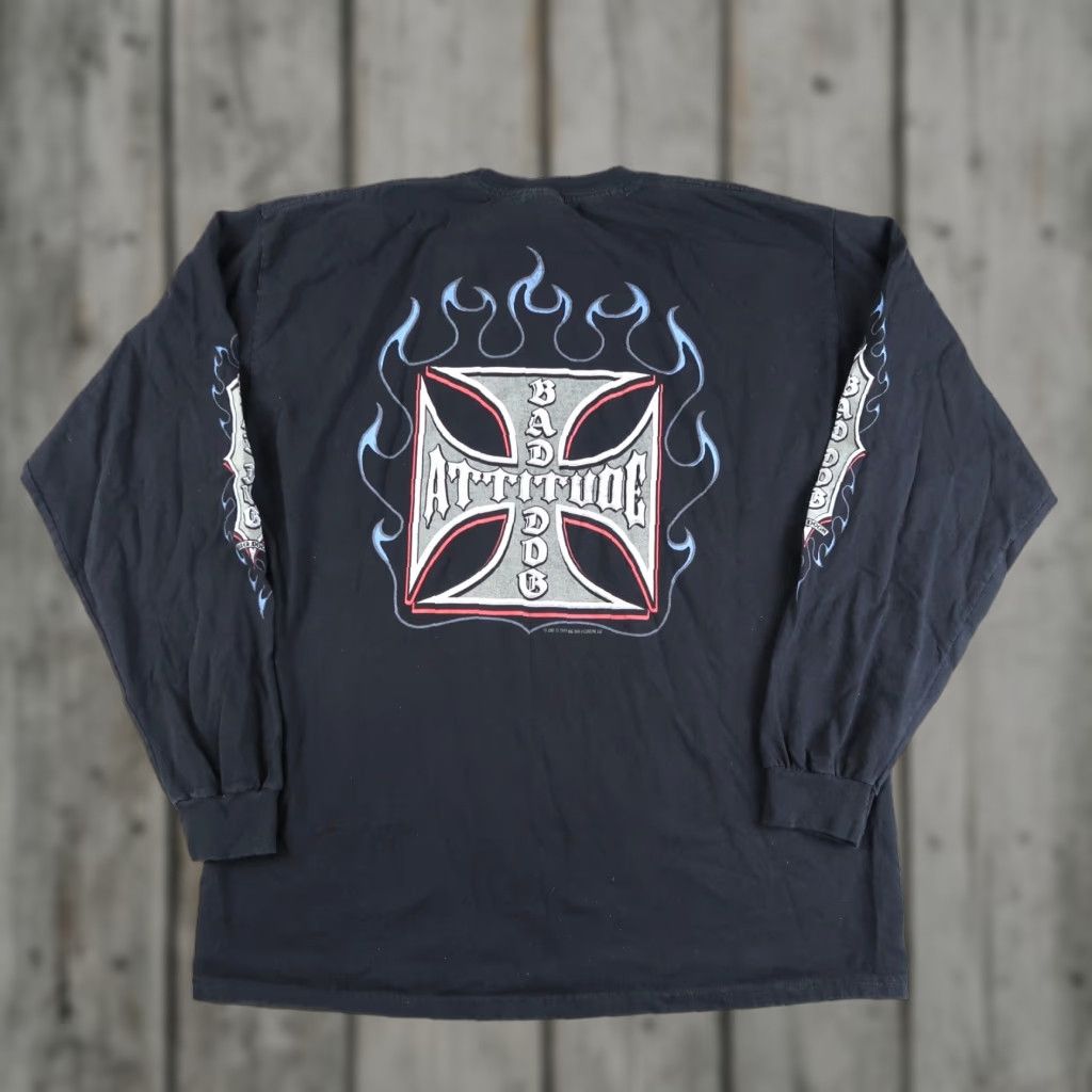 Big Dogs VINTAGE Big Dogs T-Shirt Long Sleeve 2014 Black XL Biker Dog 90s West Coast Chopper Mens Shirt Size US XL / EU 56 / 4 - 1 Thumbnail