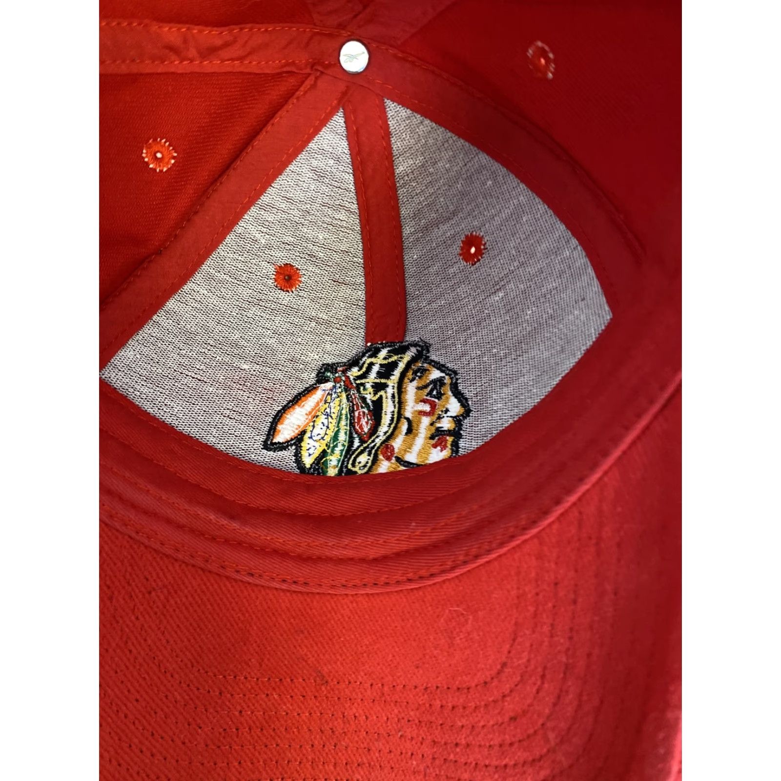 Reebok Reebok Hat Chicago Blackhawks Strapback Red H-115 Snapback Men Baseball Cap Blood? Size ONE SIZE - 4 Thumbnail