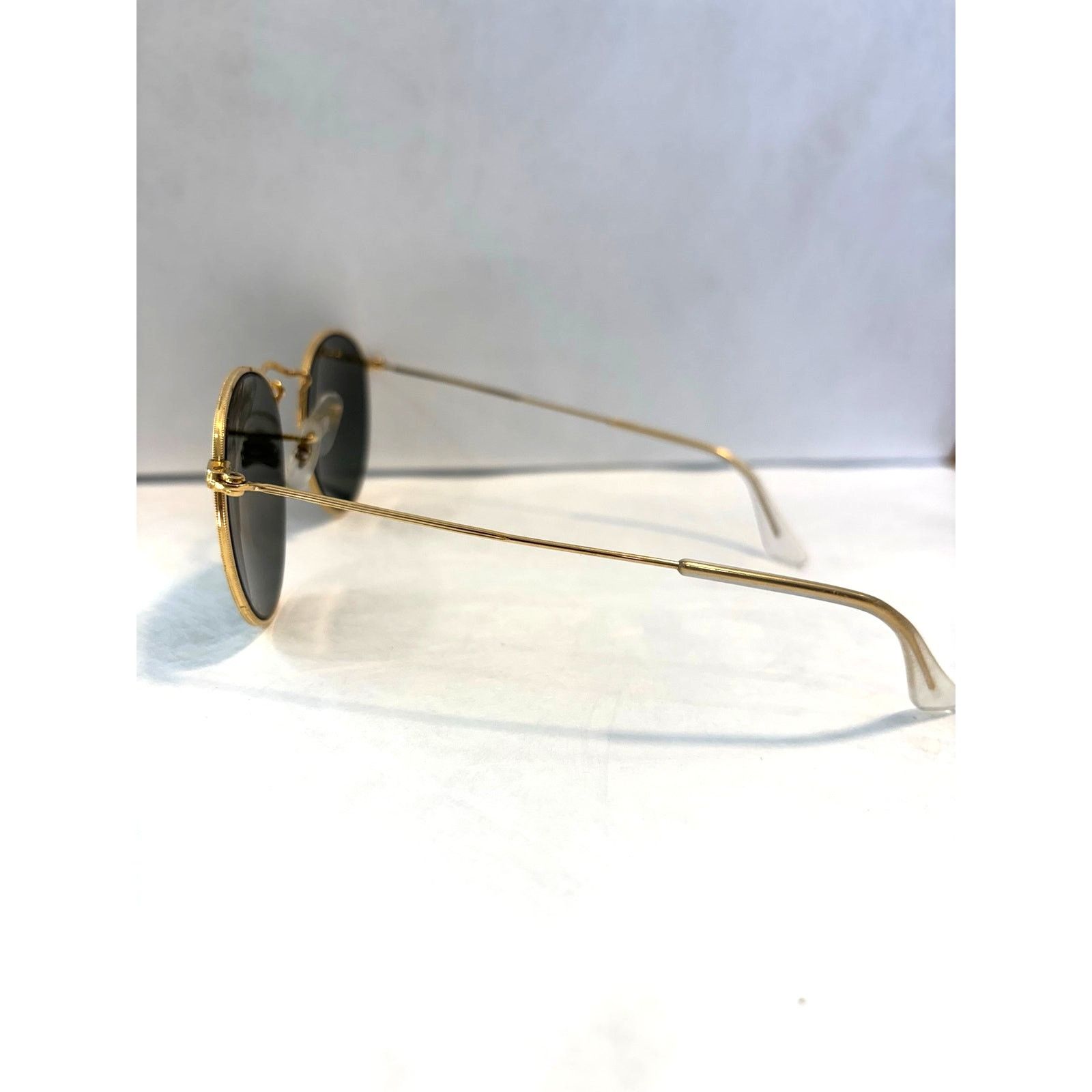 RayBan B&L Ray-Ban VTG Gold Round Metal Sunglasses G-15 Green 50mm Size ONE SIZE - 7 Thumbnail