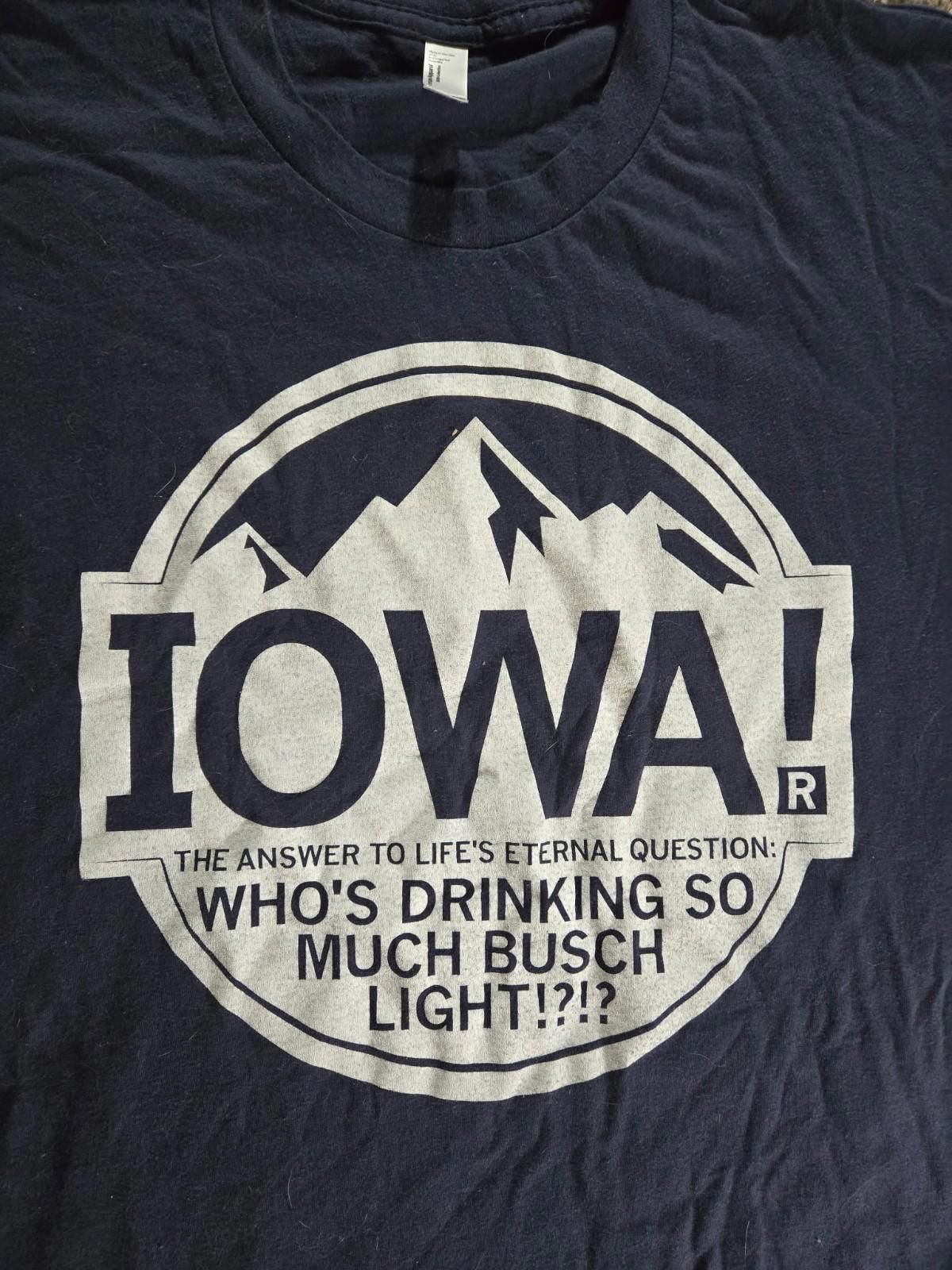 American Apparel American Apparel Tshirt XL - IOWA! Busch Light Size US XL / EU 56 / 4 - 7 Thumbnail
