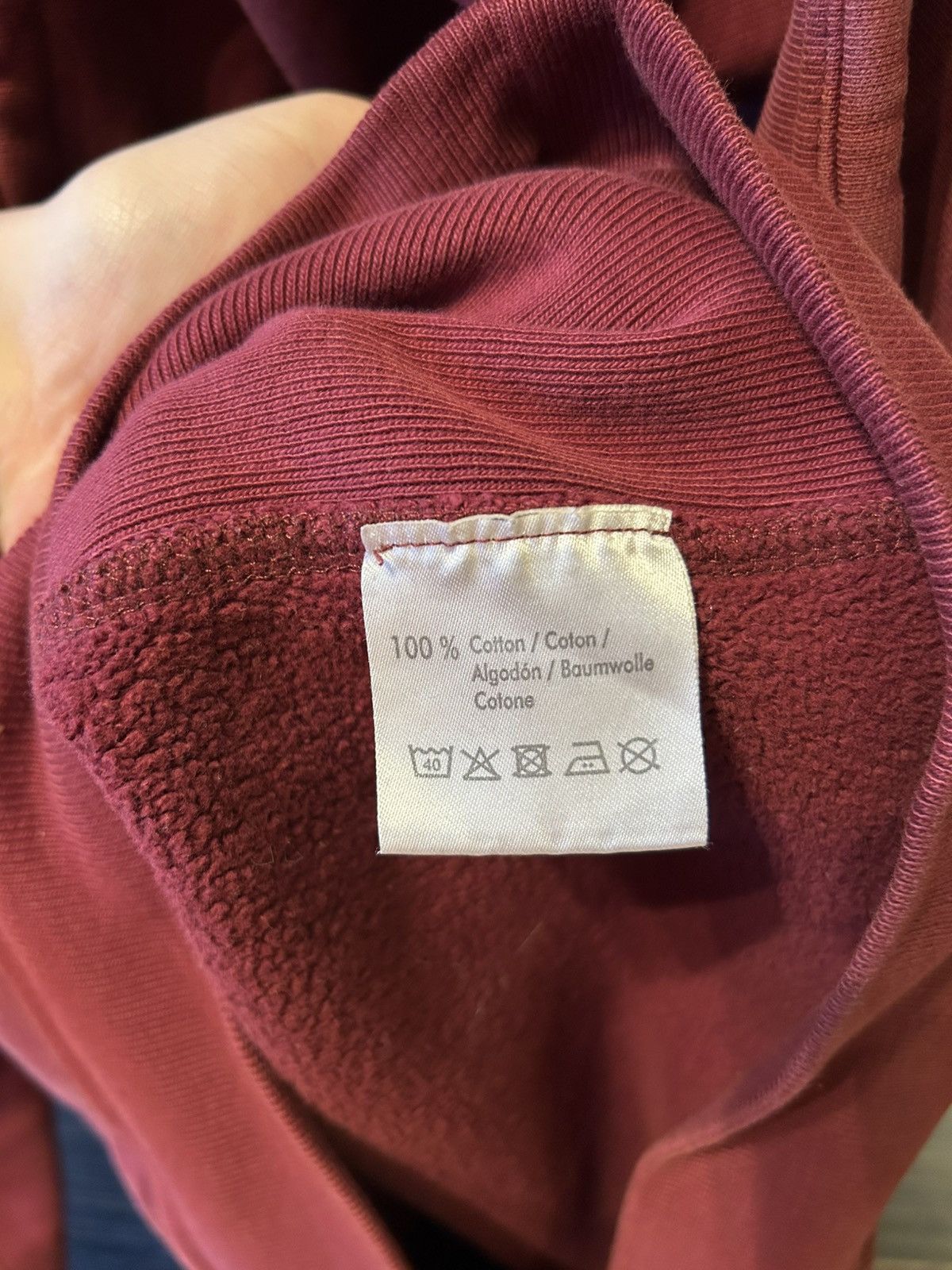 Derschutze Derschutze “Utopia” hoodie burgundy L size Size US L / EU 52-54 / 3 - 4 Thumbnail