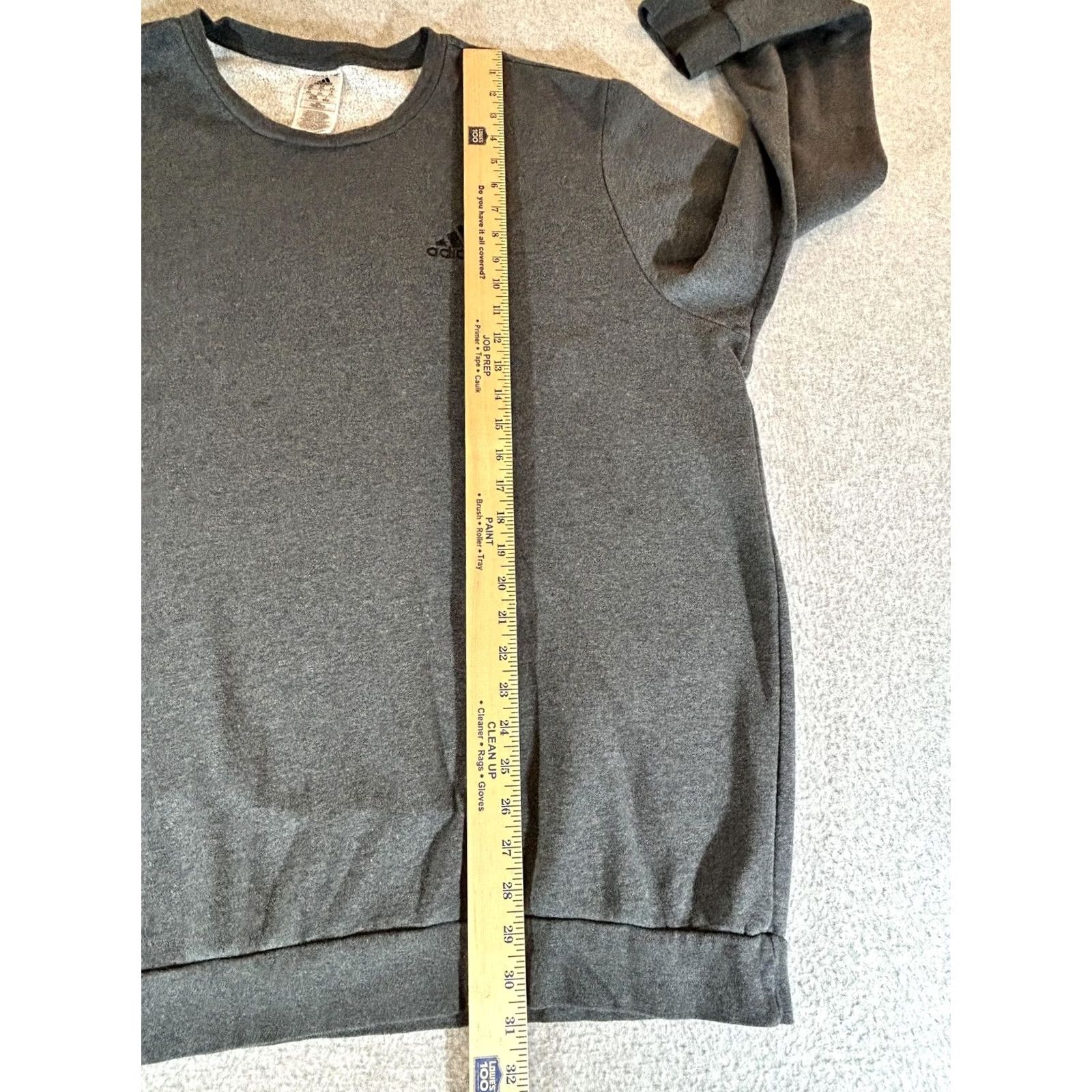 Adidas Adidas Sweatshirt Mens 2XL Gray Crewneck Fleece Sportswear Athleisure Casual XXL Size US XXL / EU 58 / 5 - 6 Thumbnail