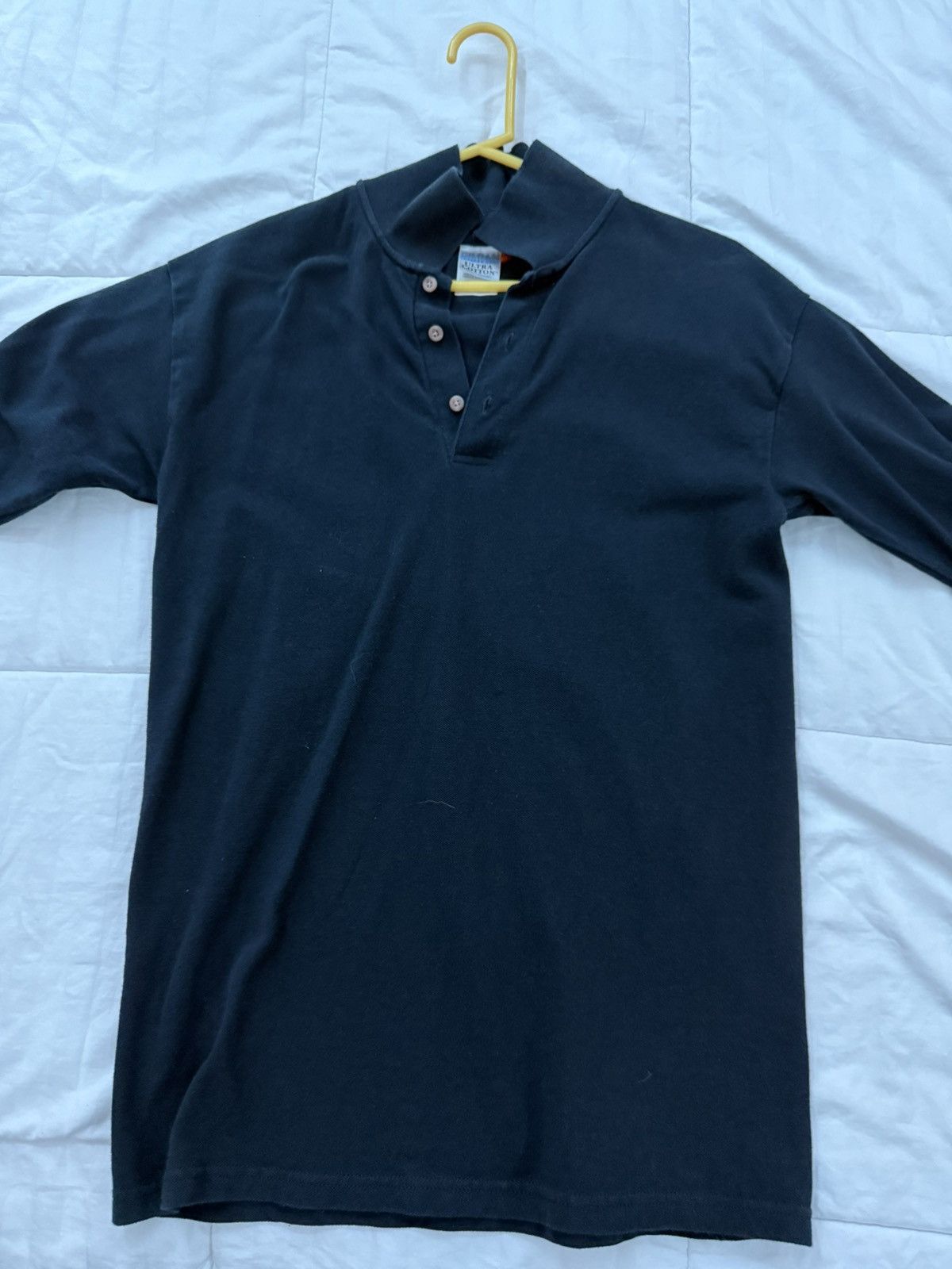 Vintage USED S LONGSLEEVE NAVY BLUE POLO Size US S / EU 44-46 / 1 - 1 Thumbnail