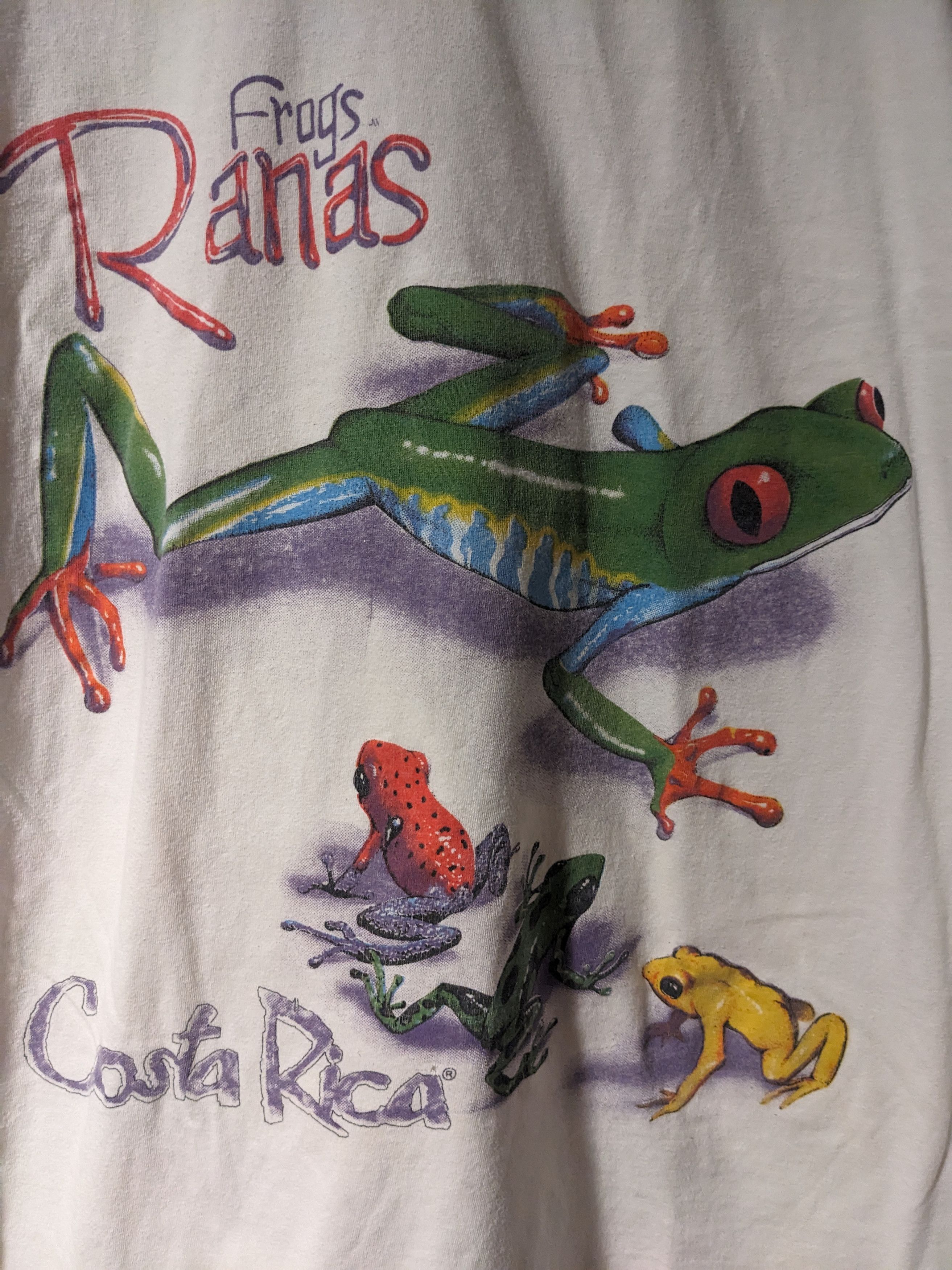 Vintage Vintage 90s Frogs Ranas Coasta Rica Animal Nature T-Shirt Size US L / EU 52-54 / 3 - 2 Thumbnail