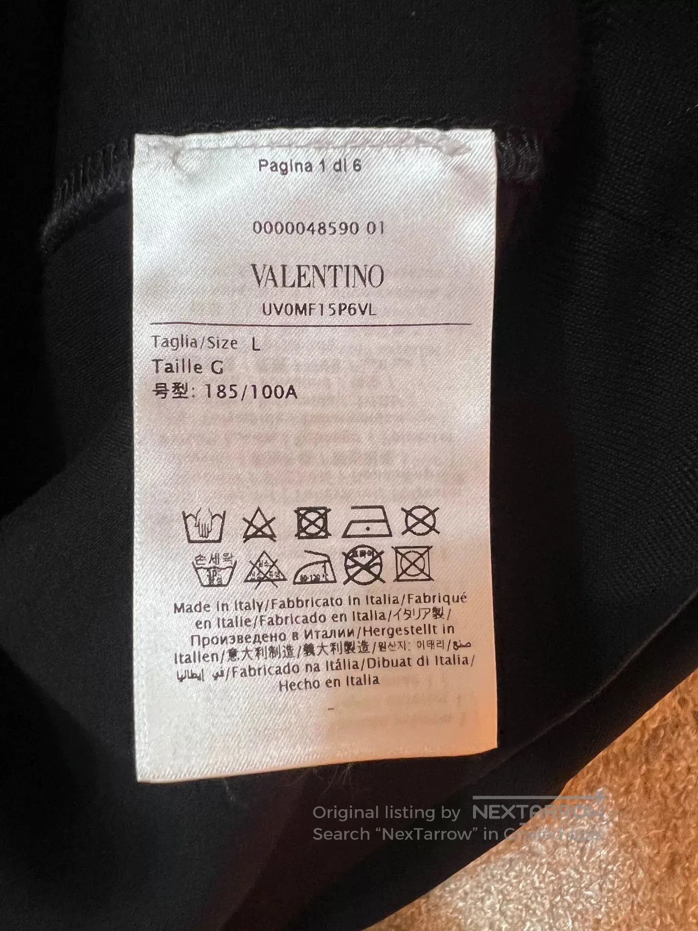 Valentino Valentino Men's Casual Hooded Sweatshirt. Size US L / EU 52-54 / 3 - 6 Thumbnail