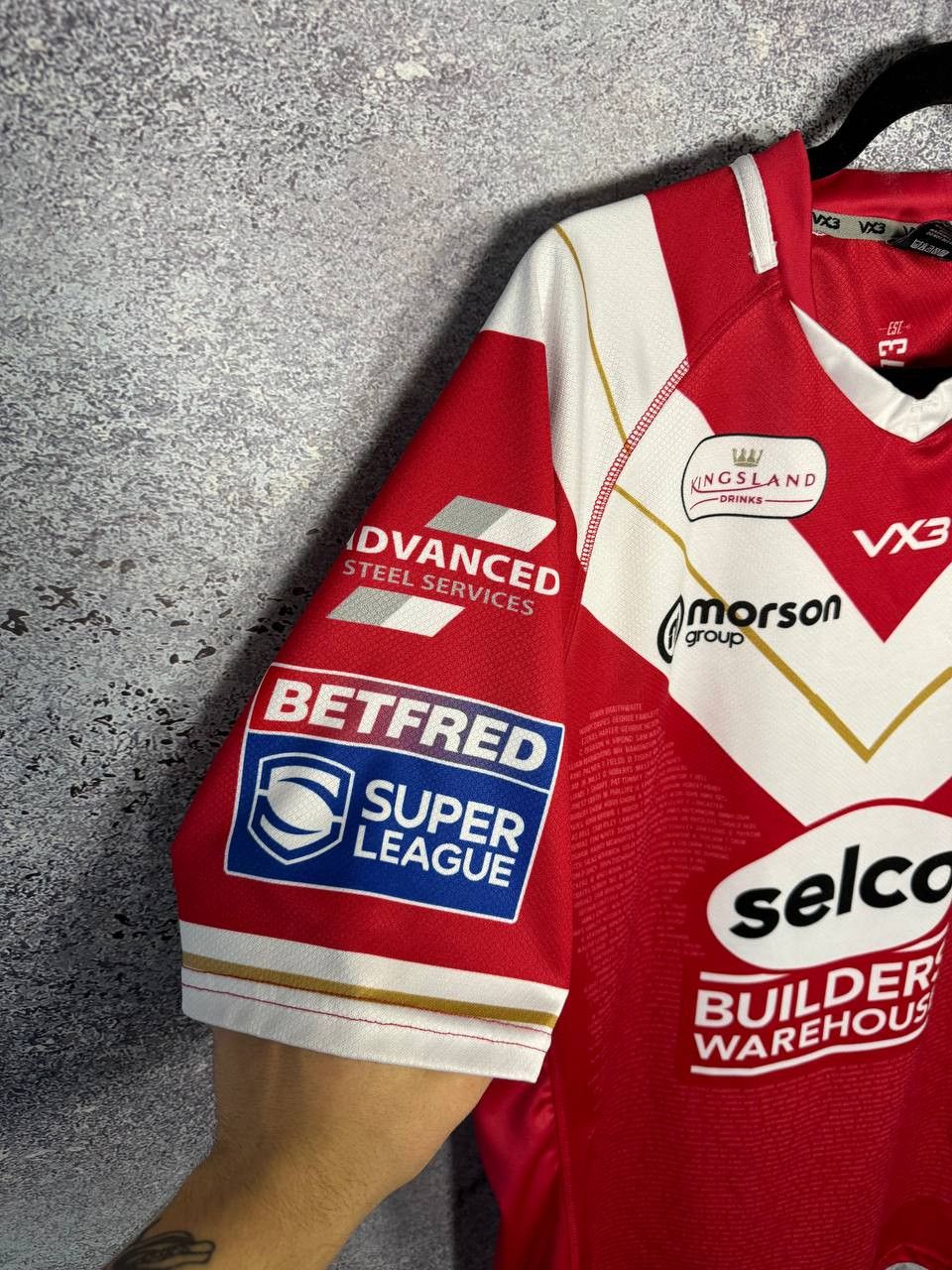 Vintage Salford Red Devils Rugby Jersey Men's Size XL Size US XL / EU 56 / 4 - 17 Thumbnail