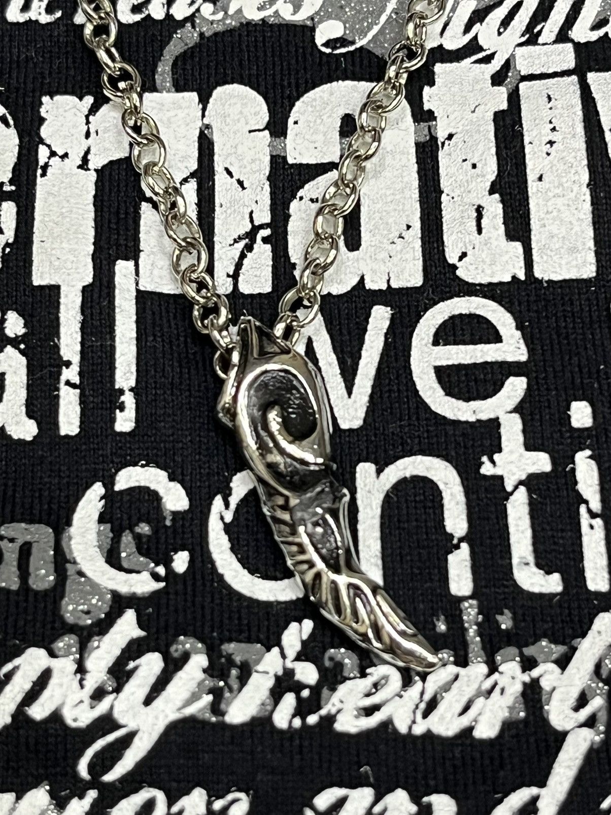 Seditionaries 💀Beaumere Punk Skull Graphic Poem Lace-Up Necklace T-Shirt Size US M / EU 48-50 / 2 - 10 Thumbnail