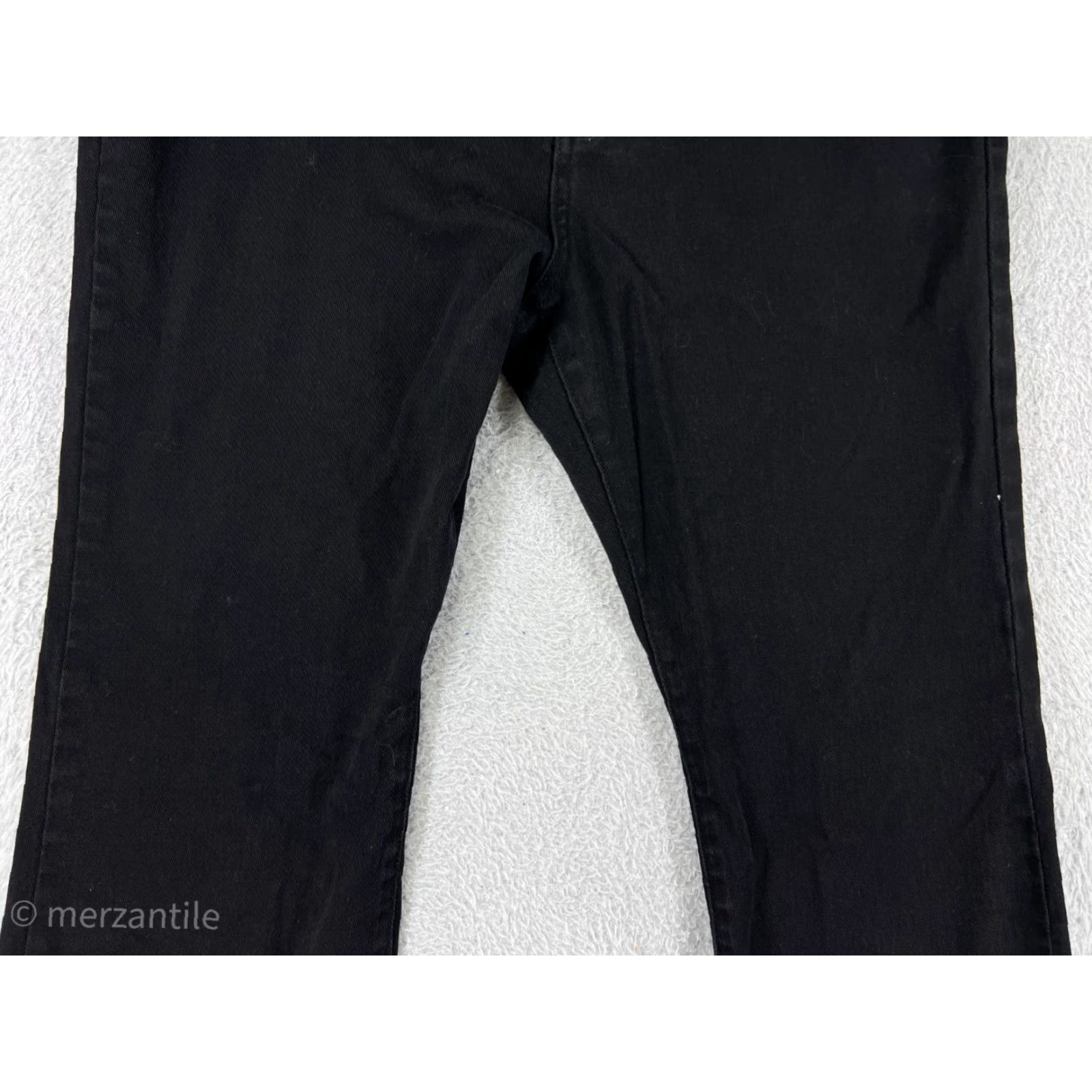 Vintage Demona Black Jeans Womens 32 Denim Bootcut High Rise Cotton Blend Stretch Pant Size 24" / US 00 / IT 34 - 6 Thumbnail