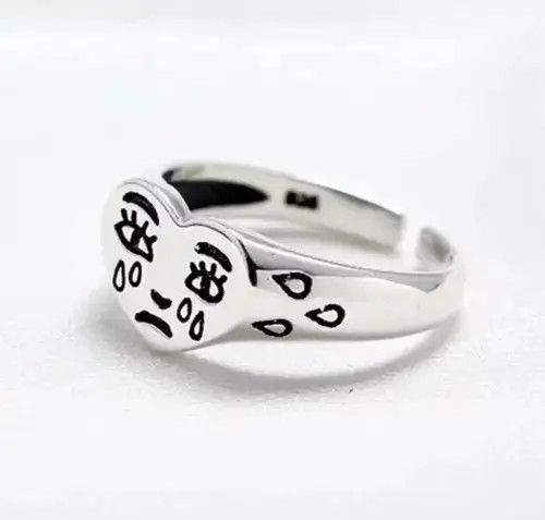 Ring Of Fire Crying Face Adjustable Ring Size ONE SIZE - 3 Thumbnail