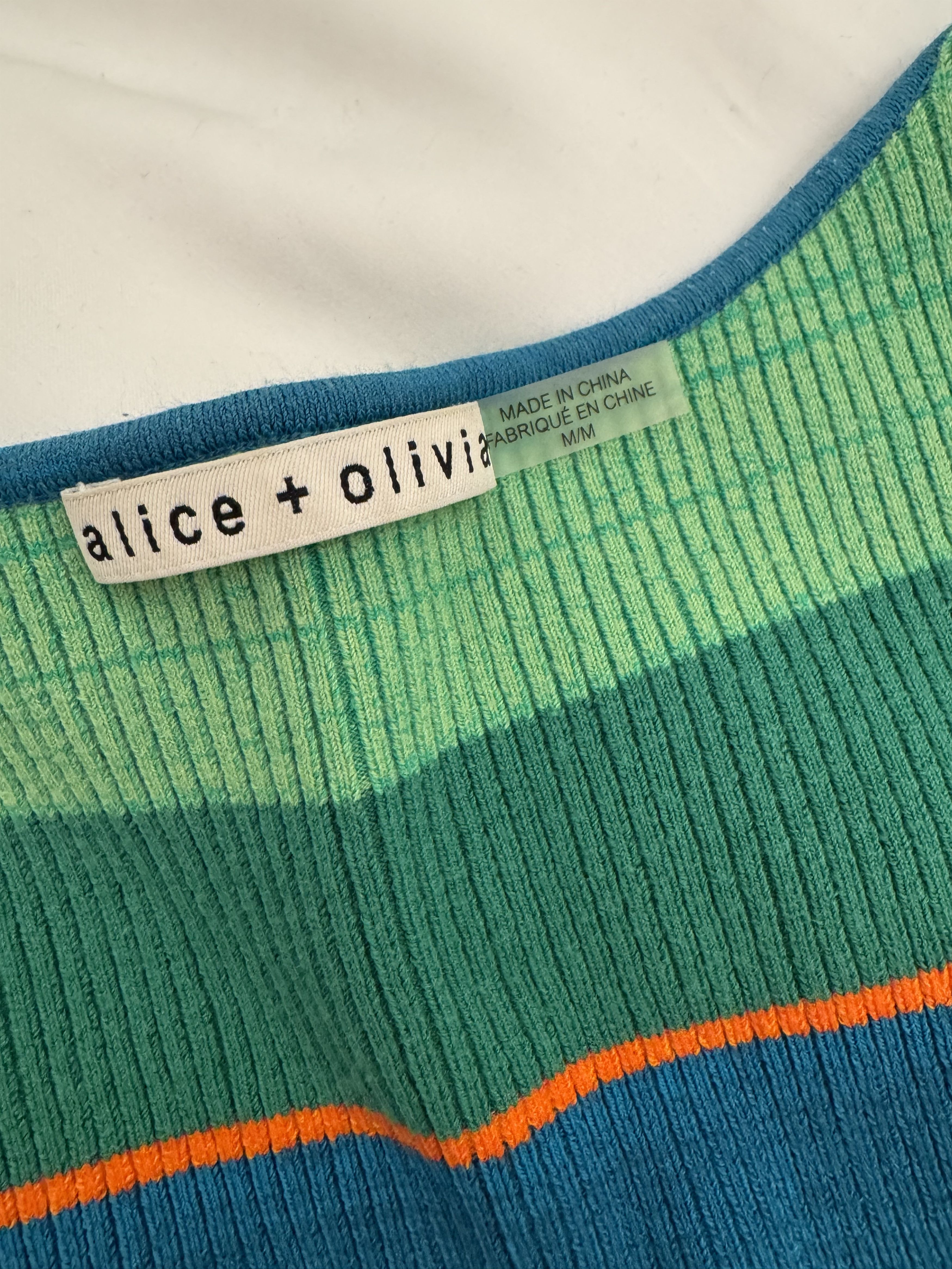 Alice + Olivia DARYN BUTTON CROPPED TANK Size M / US 6-8 / IT 42-44 - 6 Thumbnail