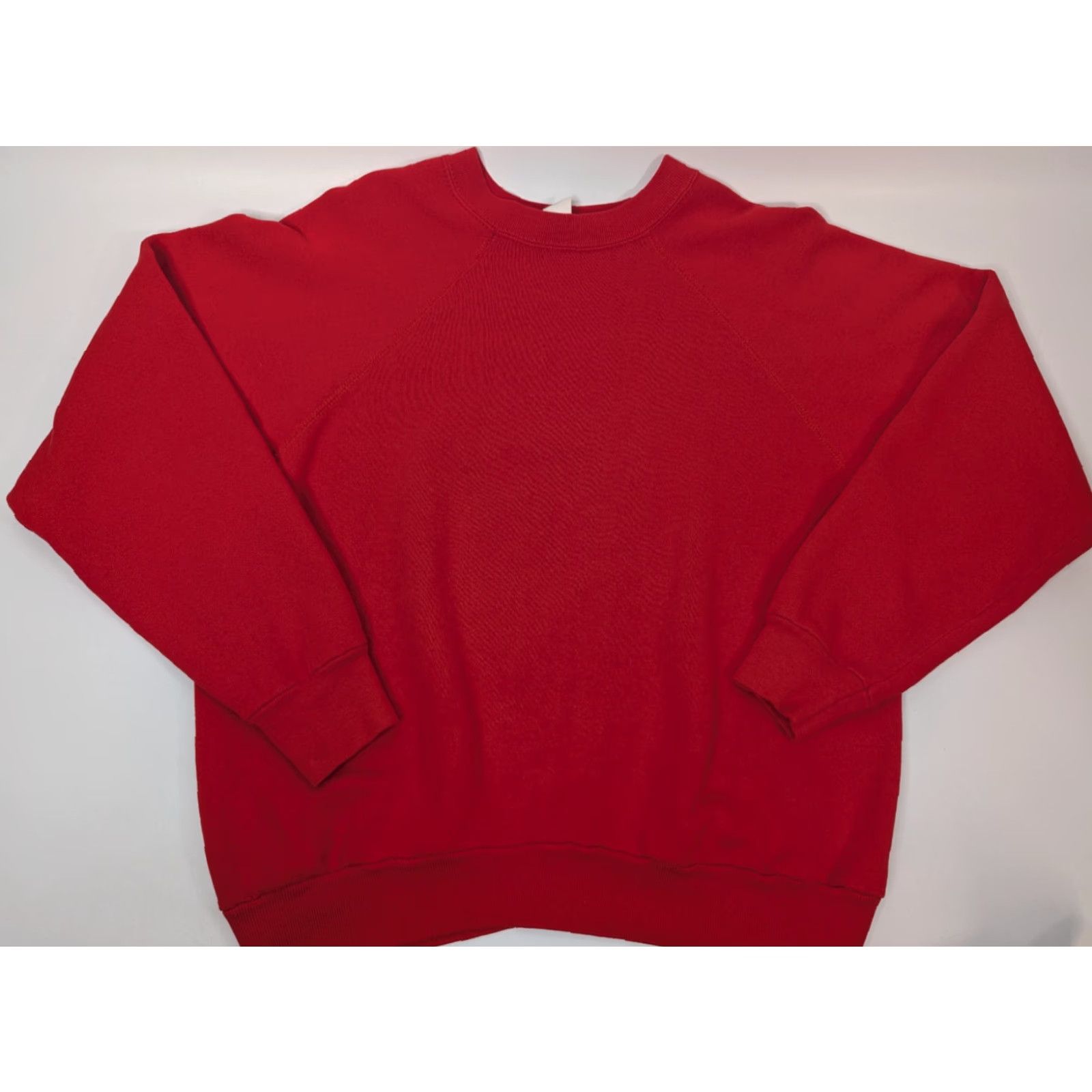 Tultex VINTAGE Tultex Sweatshirt Crewneck Large Red Unisex Adults Pullover 90s Size US L / EU 52-54 / 3 - 2 Thumbnail