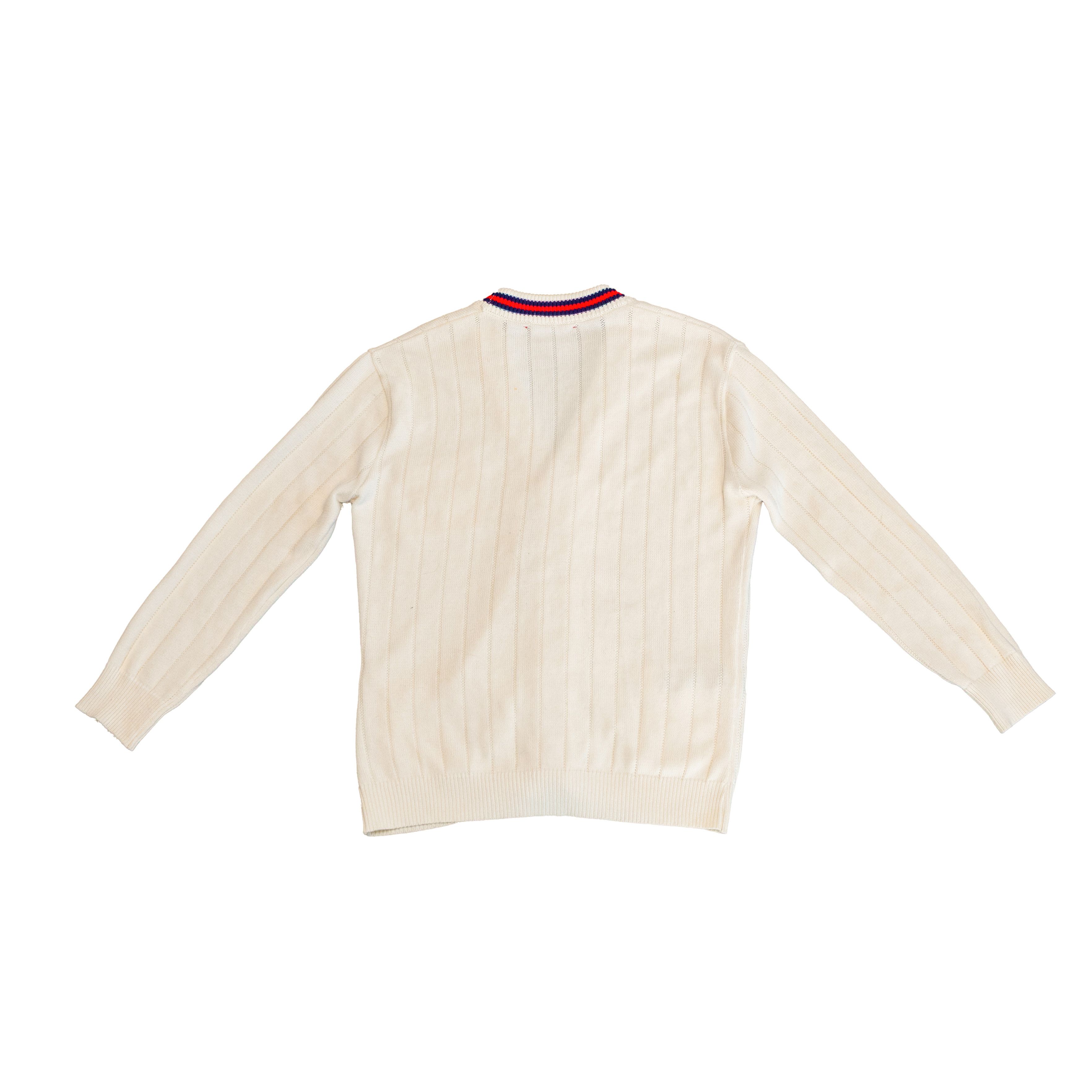 Gucci Gucci Cardigan Sweater White Web Stripe GG Logo SZ S Size US S / EU 44-46 / 1 - 5 Thumbnail