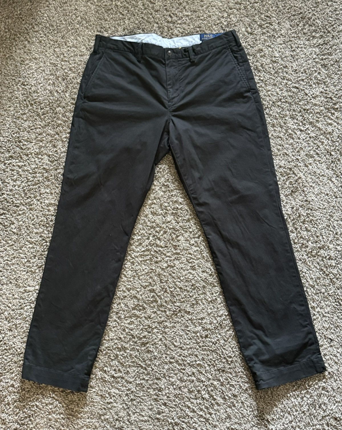 Polo Ralph Lauren Ralph Lauren Stretch Straight Fit Chino Pants–Black- 36x32 Size US 36 / EU 52 - 1 Thumbnail