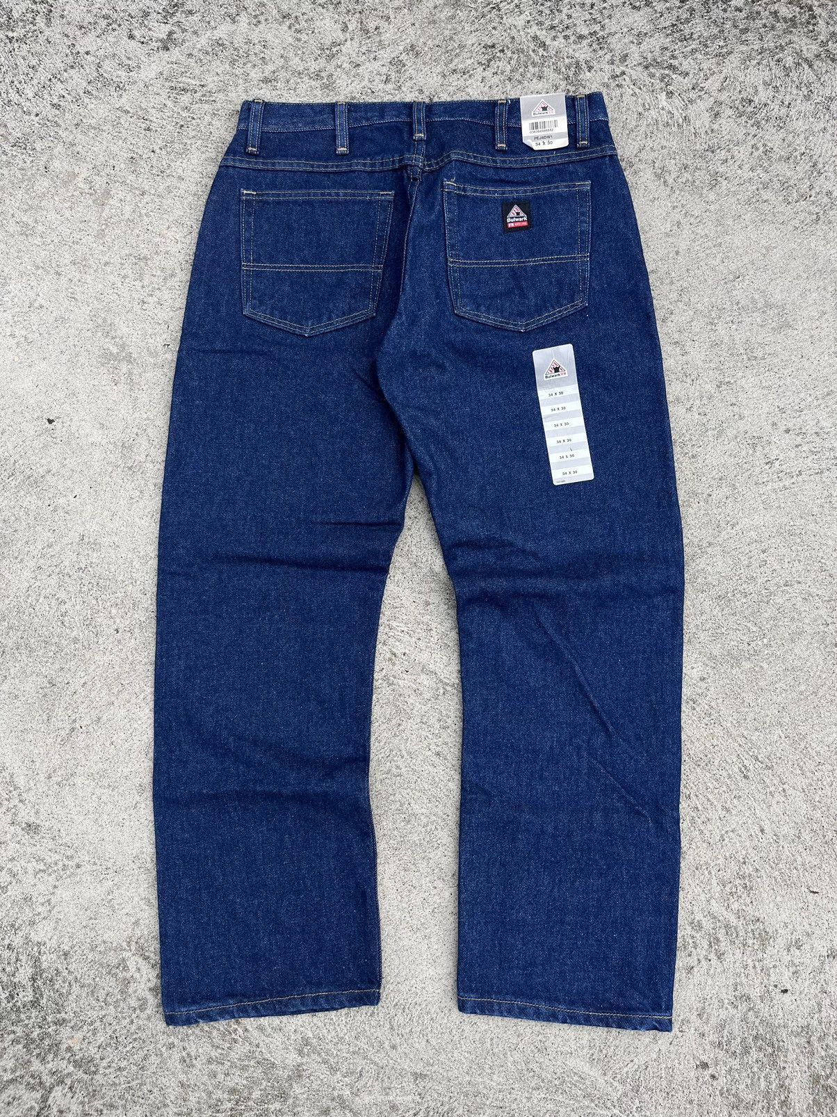 Bulwark × Carhartt × Vintage NEW Vintage Y2K Bulwark FR Work Jeans Size 34X30 Size US 34 / EU 50 - 1 Thumbnail