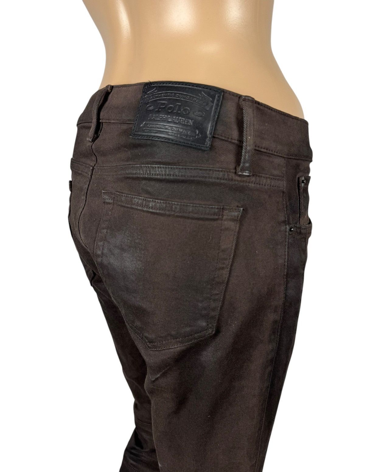 Polo Ralph Lauren Polo Ralph Lauren Waxed Jeans Biker Ankle Zip size 27 Size 27" / US 4 / IT 40 - 10 Thumbnail
