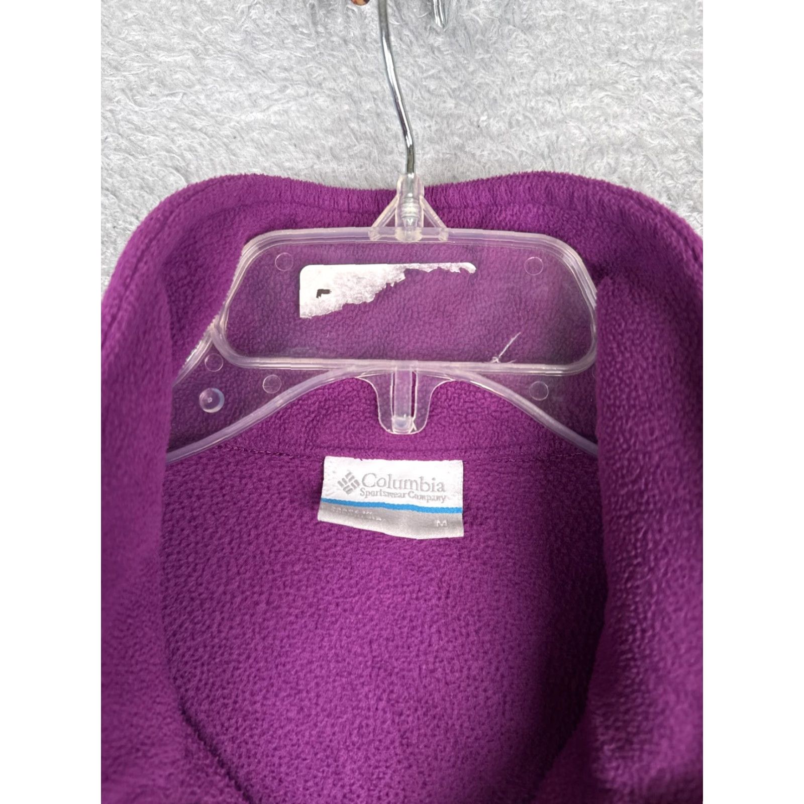 Vintage Columbia Jacket Womens M Purple Fleece Full Zip Pockets Outdoor Warm Hiking Size M / US 6-8 / IT 42-44 - 7 Thumbnail