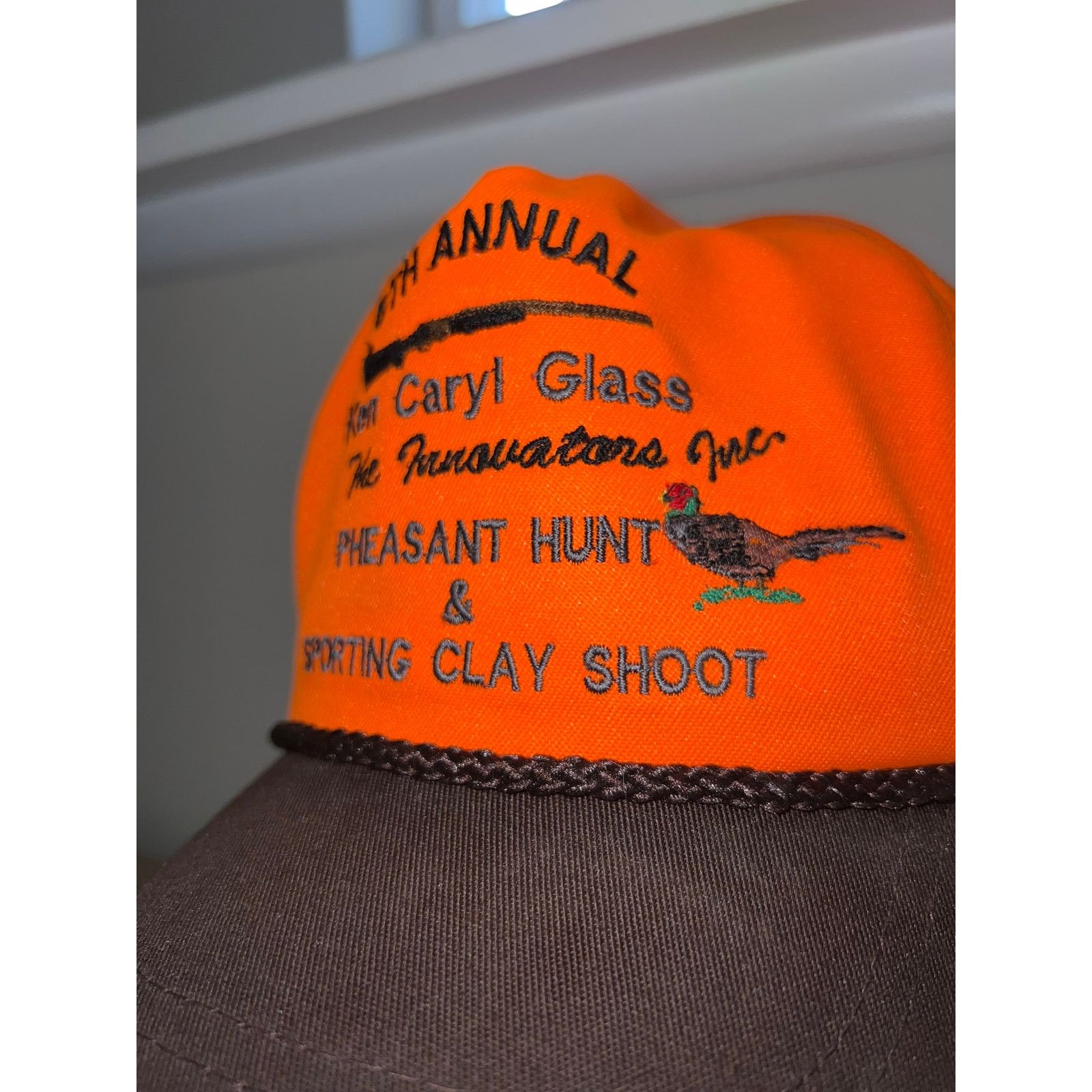 Vintage 90s Pheasant Hunt Sporting Clay Shoot Hat Headwear VTG Size ONE SIZE - 3 Thumbnail