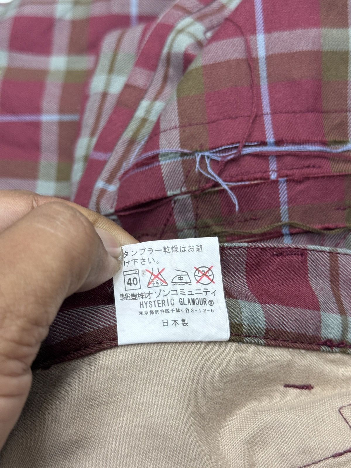 Hysteric Glamour 🔥🔥🔥ARCHIVE HYSTERIC GLAMOUR TARTAN PUNK PANTS Size 28" / US 6 / IT 42 - 18 Thumbnail
