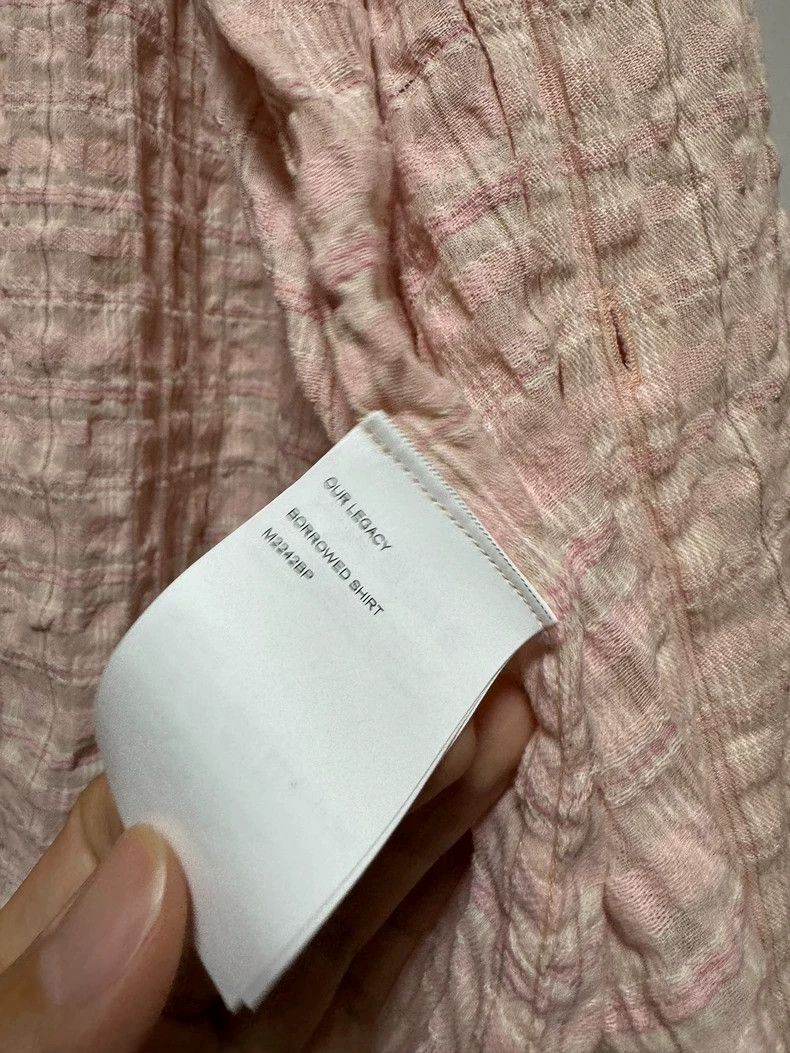 Our Legacy our legacy Bubble check pleats, pink bubble yarn, long-slee Size US L / EU 52-54 / 3 - 7 Thumbnail