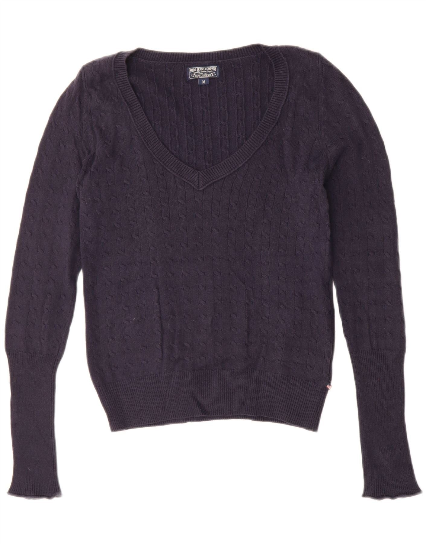 Ralph Lauren Womens V-Neck Jumper Sweater UK 14 Medium Size S / US 4 / IT 40 - 1 Thumbnail