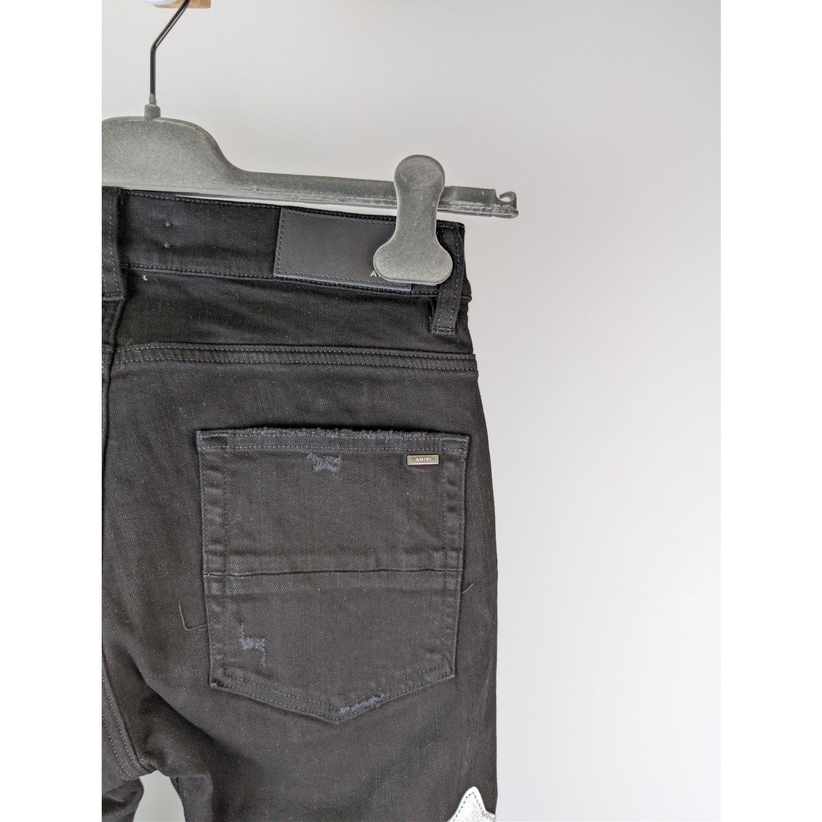 Amiri o1rshd1 Bones Jean Denim Jeans in Black/Silver Size US 30 / EU 46 - 15 Thumbnail