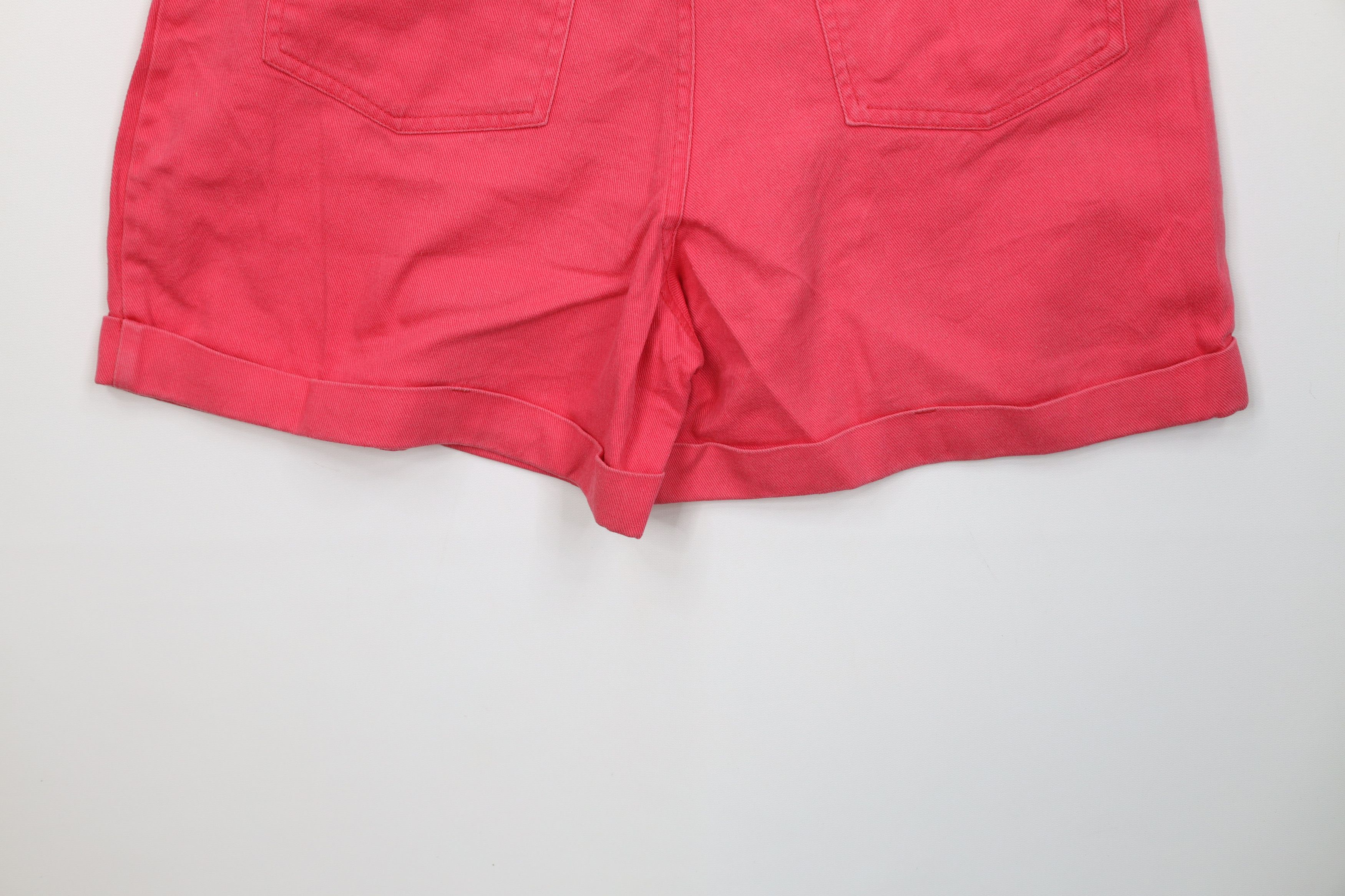 Vintage Vintage 90s Streetwear Cuffed Denim Jean Shorts Jorts Pink Size 32" / US 10 / IT 46 - 12 Thumbnail