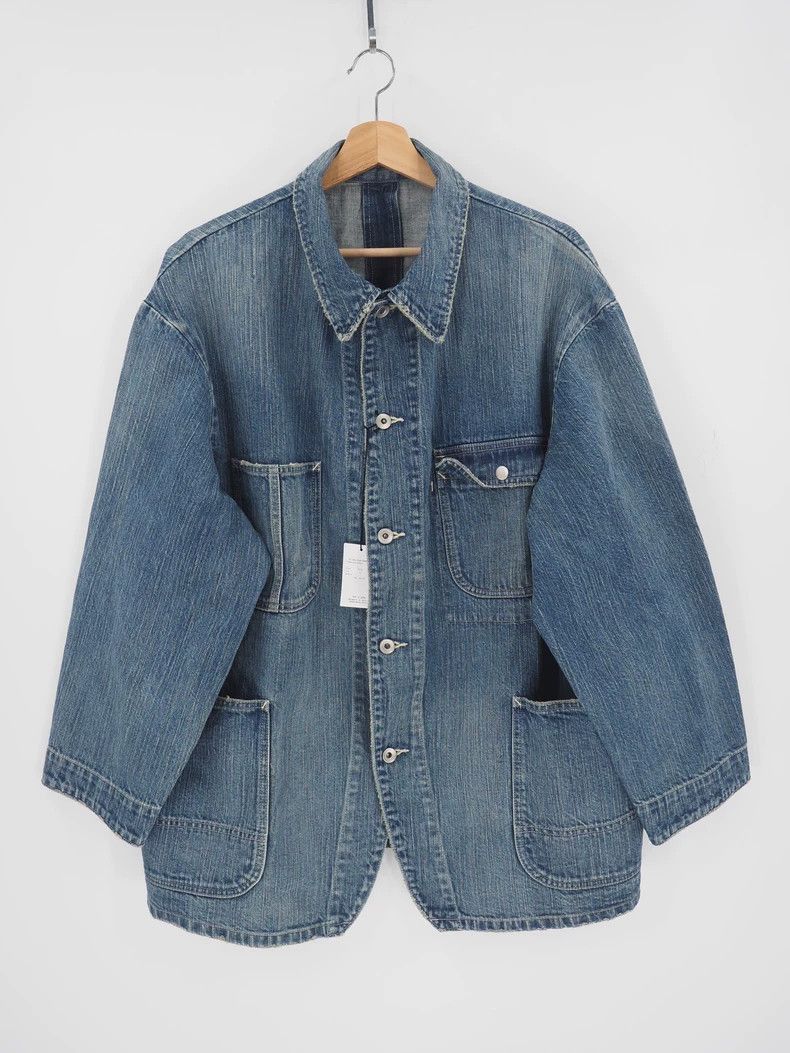 Porter Classic Porter Classic Blue Denim Jacket-2506 Size US XL / EU 56 / 4 - 2 Thumbnail
