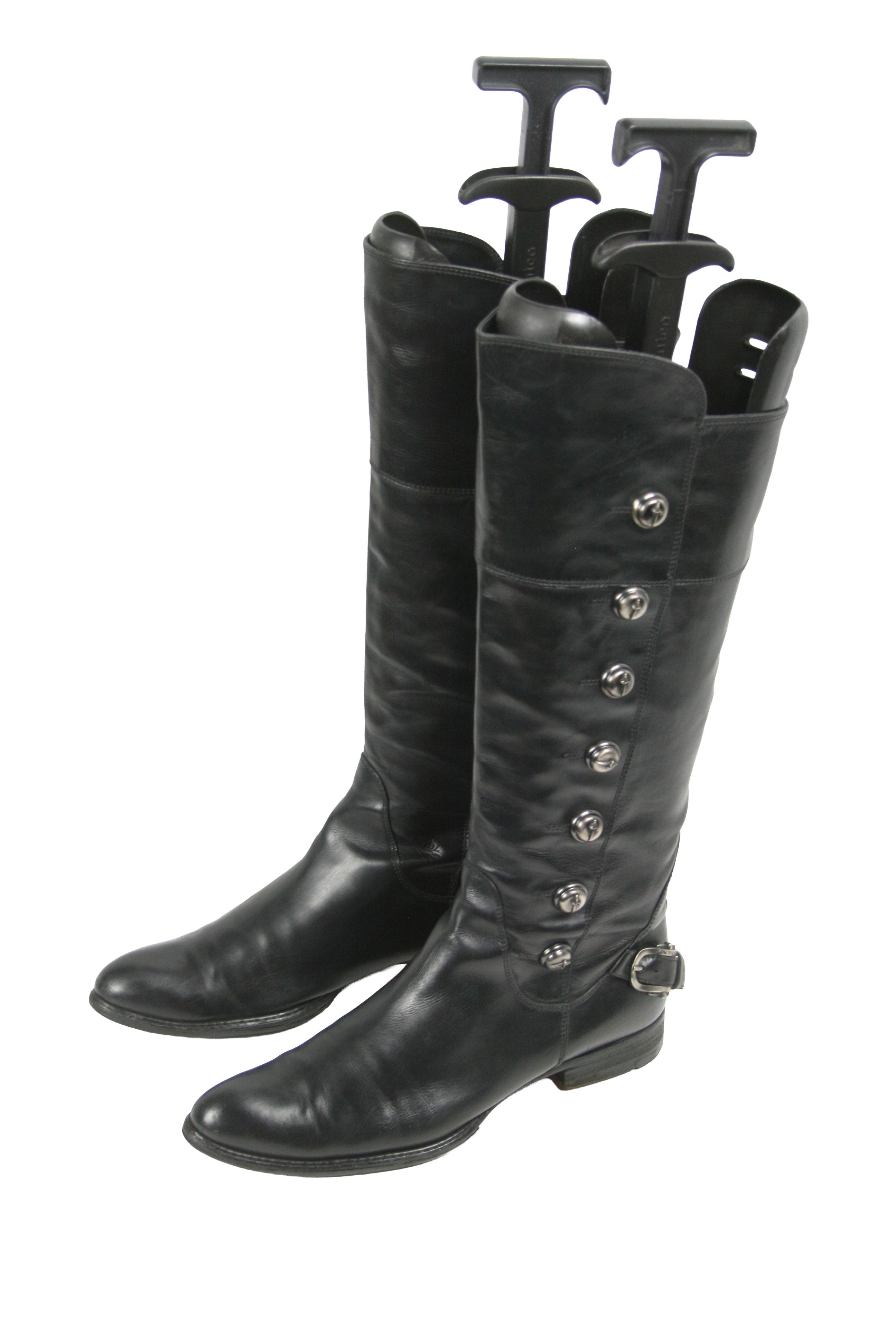 Paciotti 00S Knight Renaissance Knee High Y2K Boots Vintage Size US 7 / IT 37 - 3 Thumbnail