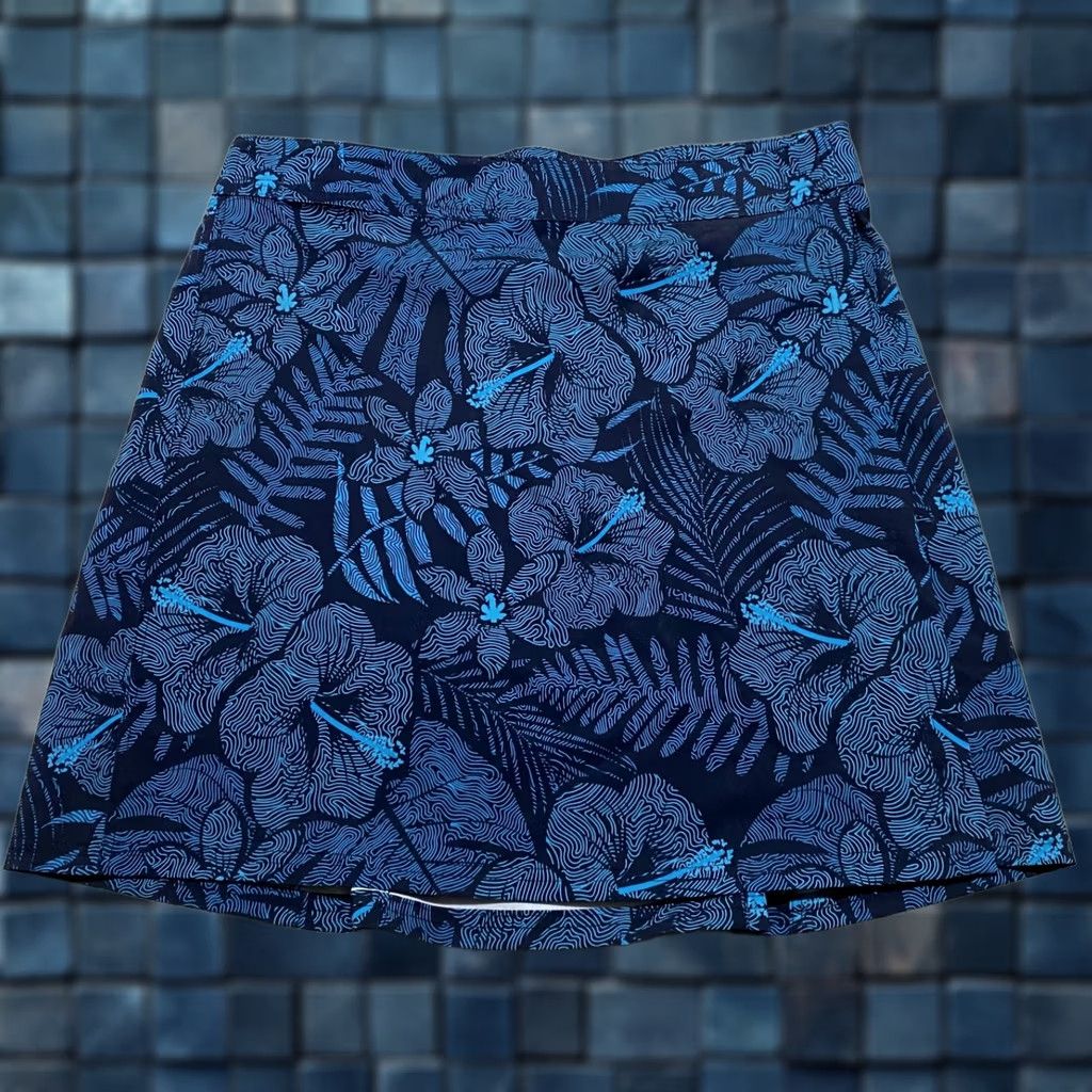 Vintage Ripskirt Skirt Wrap Womens Large Blue Floral Beach Casual Summer 2020s Mens Girls Size 36" / US 14 / IT 50 - 1 Thumbnail