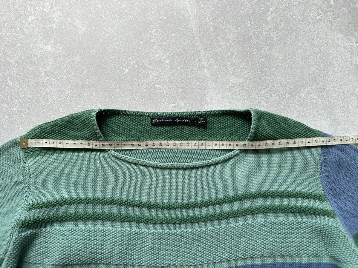 Gudrun Sjoden Gudrun Sjoden Cotton Knit Striped Sweater Pullover Womens L Size L / US 10 / IT 46 - 8 Thumbnail