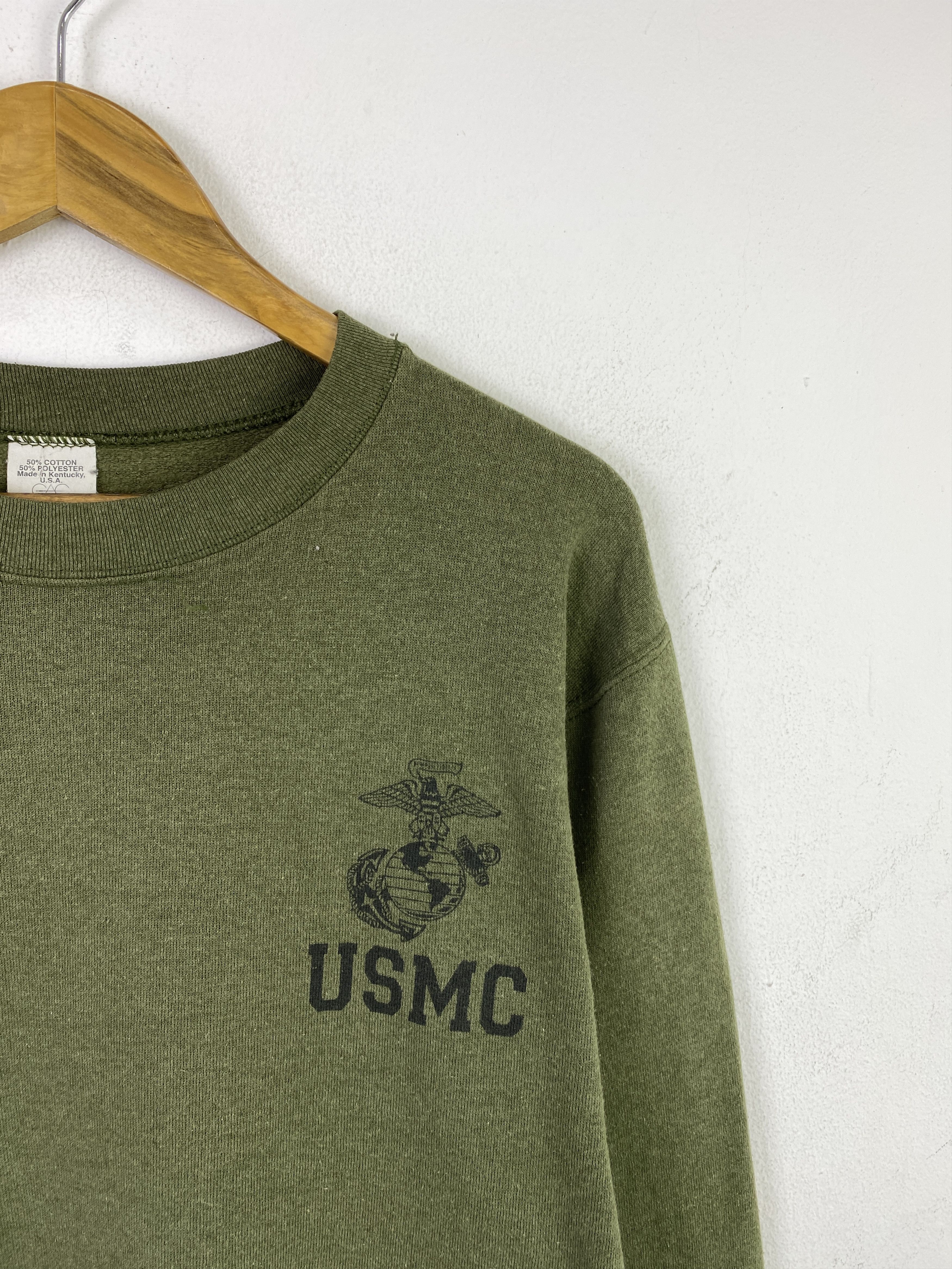 Vintage Vintage 90s USMC Plain Crewneck Sweatshirt SH0396 Size US S / EU 44-46 / 1 - 6 Thumbnail