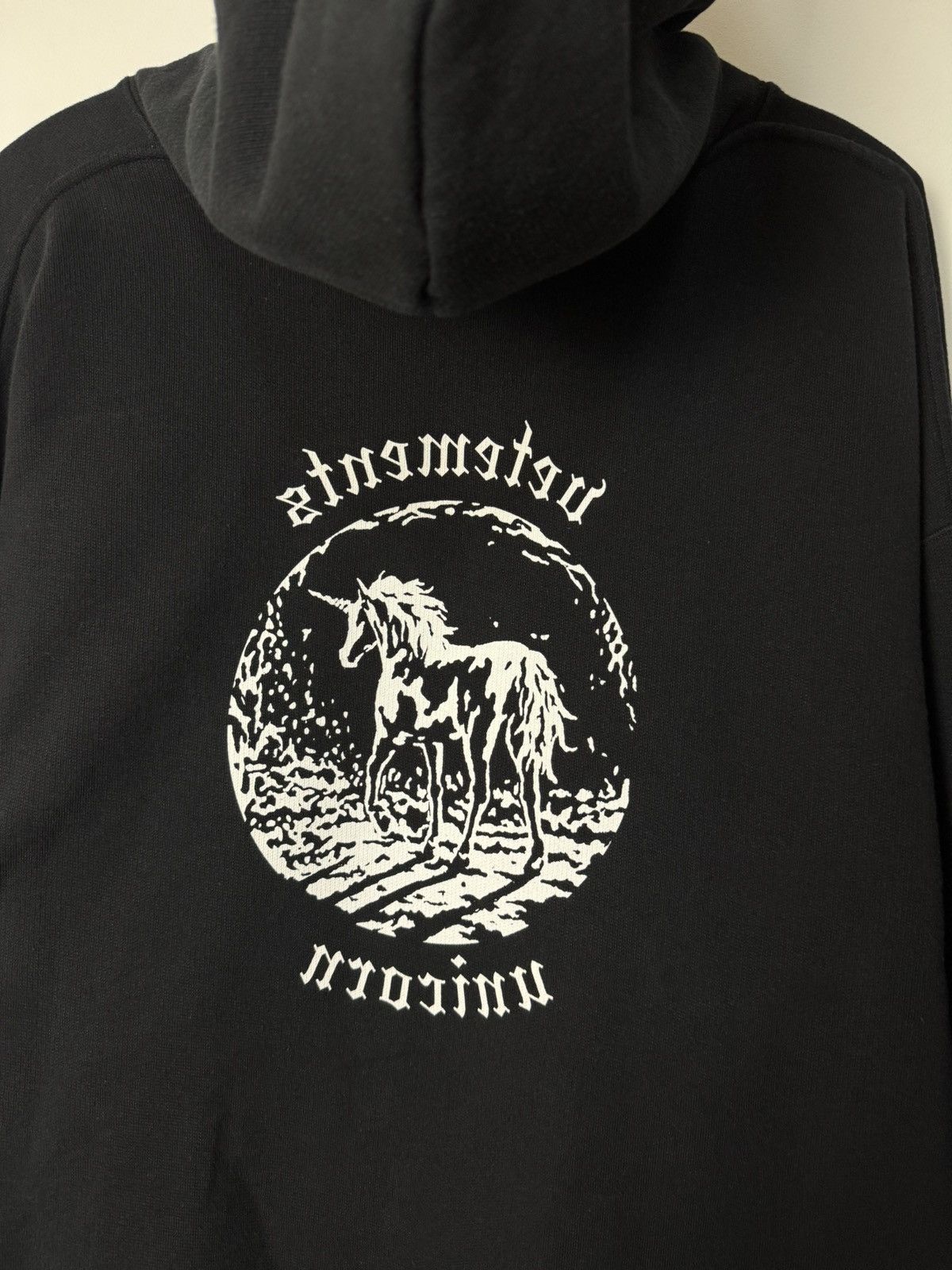Vetements Vetements Unicorn hoodie black FW18 Avantgarde luxury Size US M / EU 48-50 / 2 - 10 Thumbnail