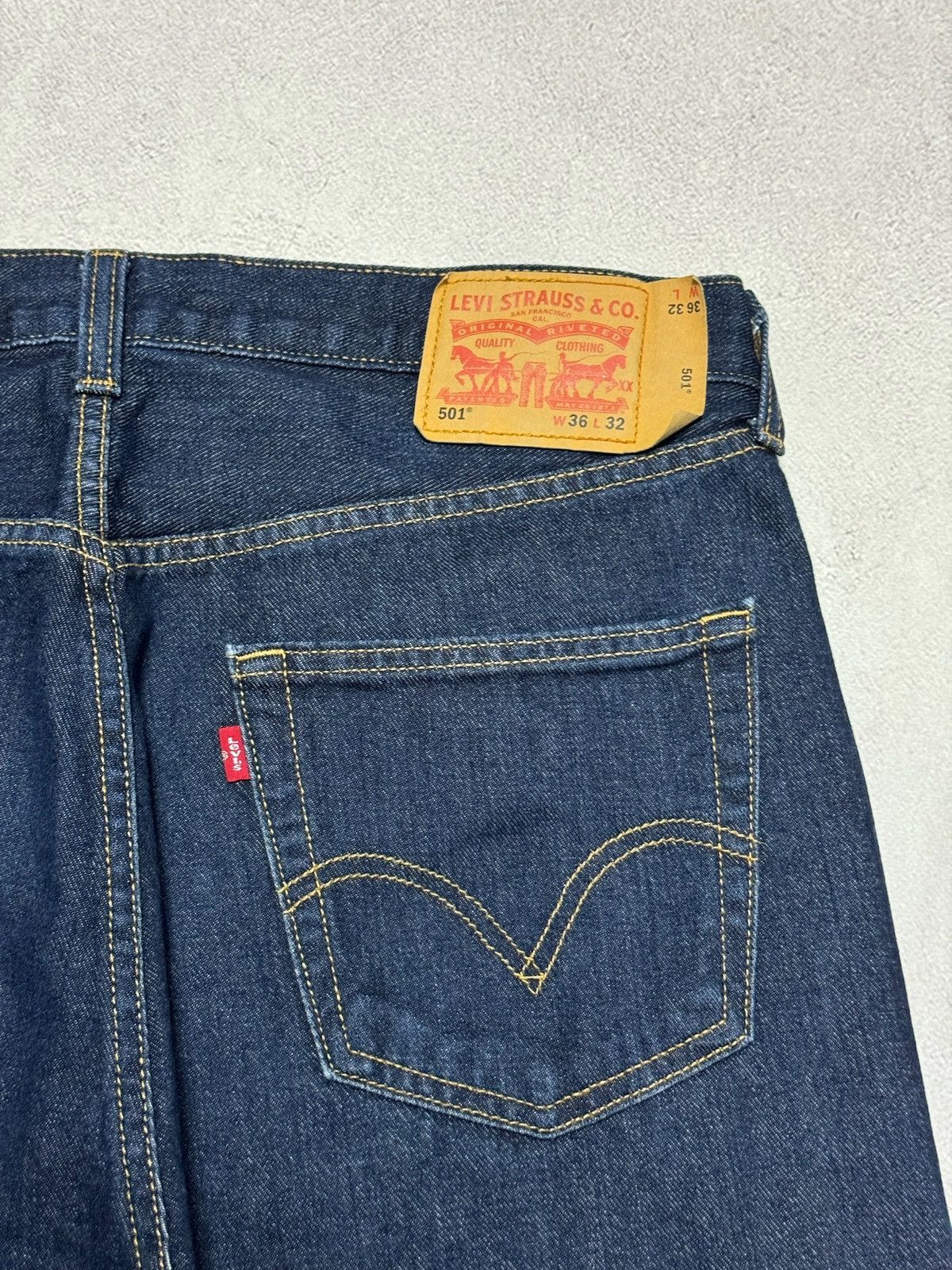 Levi's × Vintage Vintage Levis 501 Jeans Straight Baggy W36 L32 Baggy Y2K 90s Size US 36 / EU 52 - 4 Thumbnail