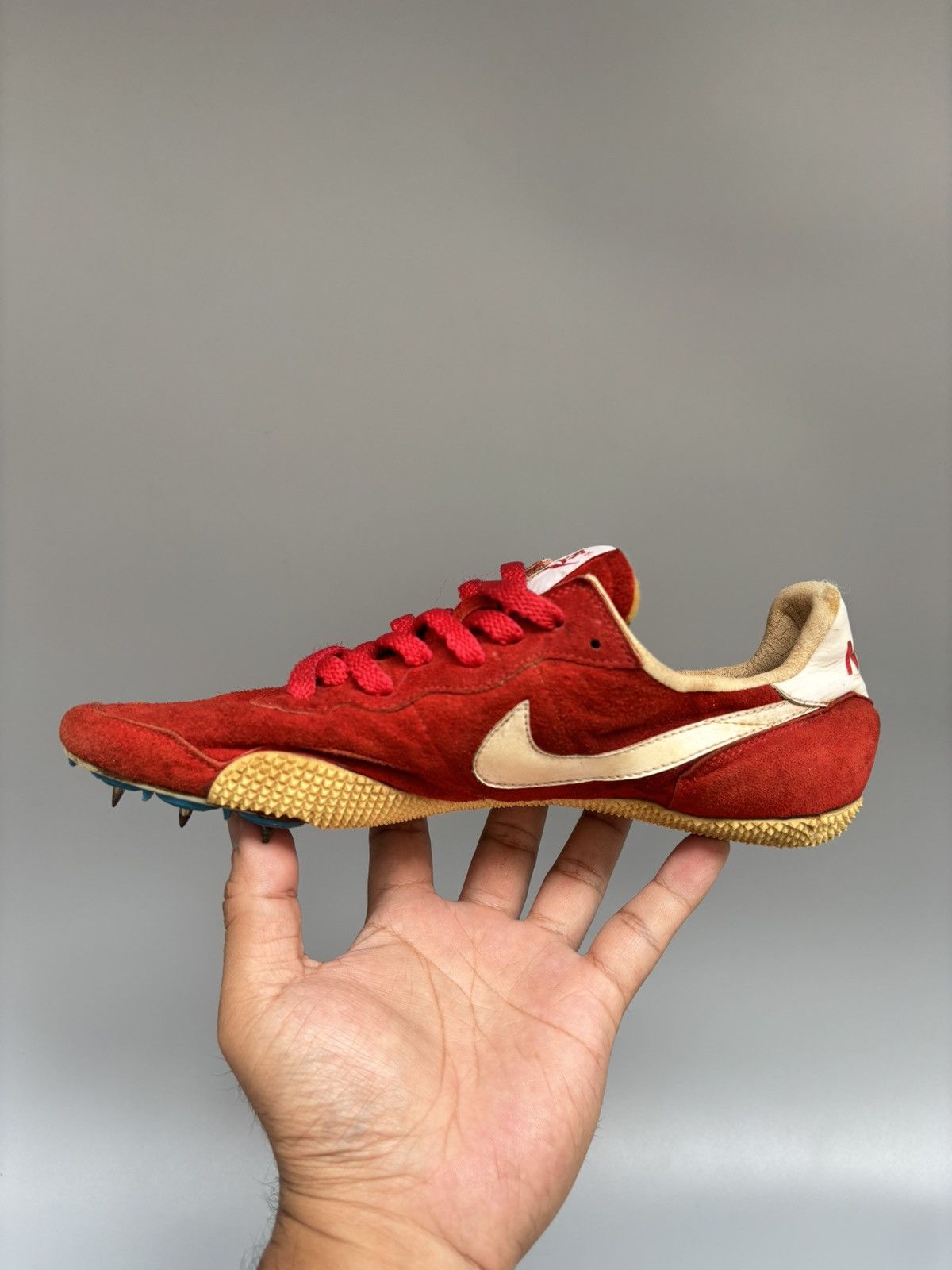 Nike Collector’s Piece! 1980s Nike Americas Track Suede Spikes Size US 7 / EU 40 - 2 Thumbnail