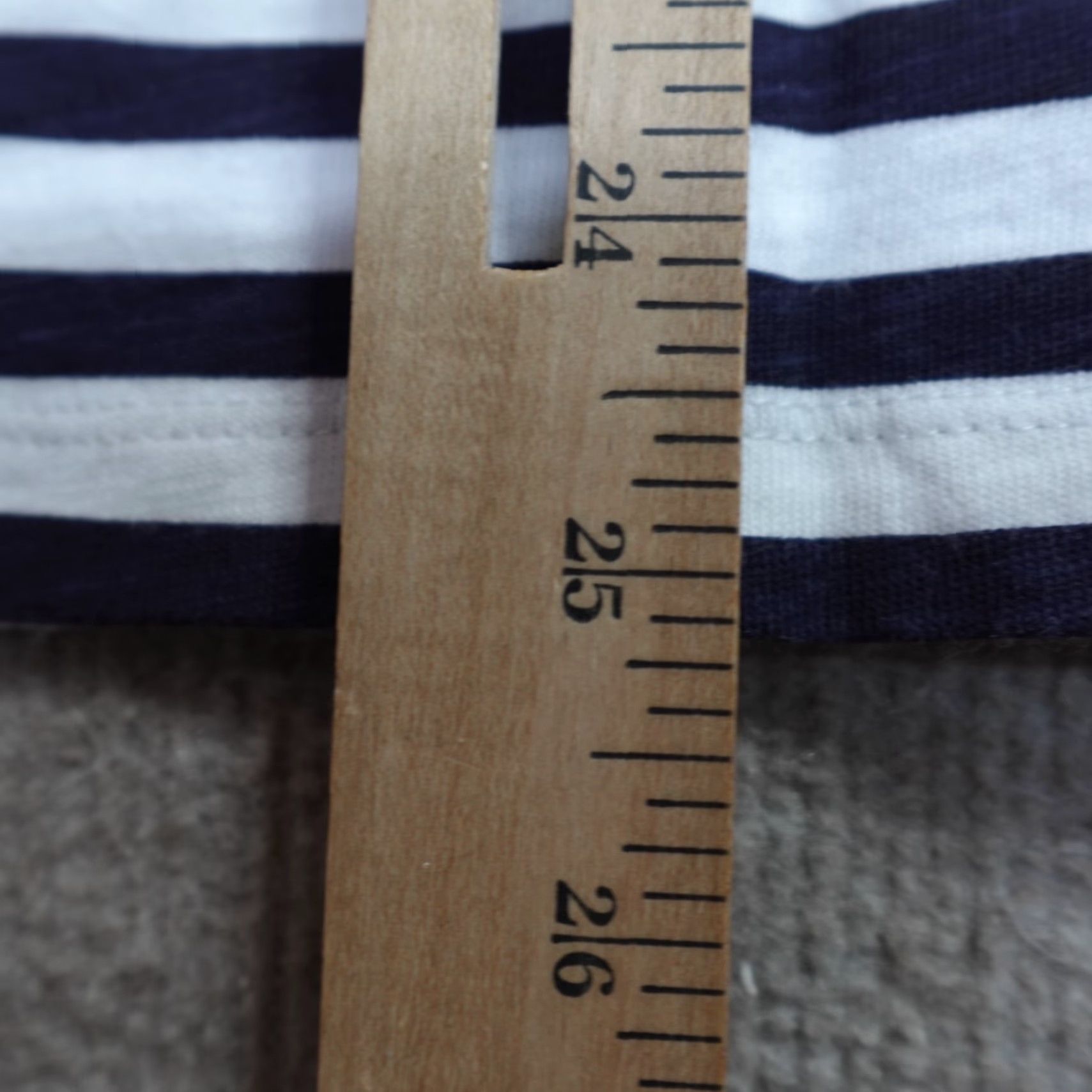 J.Crew J.Crew Womens Shirt XS Blue Crewneck Breton Stripe T-Shirt Short Sleeve Cotton Size XS / US 0-2 / IT 36-38 - 5 Thumbnail