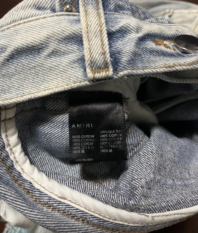 Amiri Amiri Splicing Patch Piercing Bull King Jeans 2412-Nextarrow Size US 30 / EU 46 - 7 Thumbnail