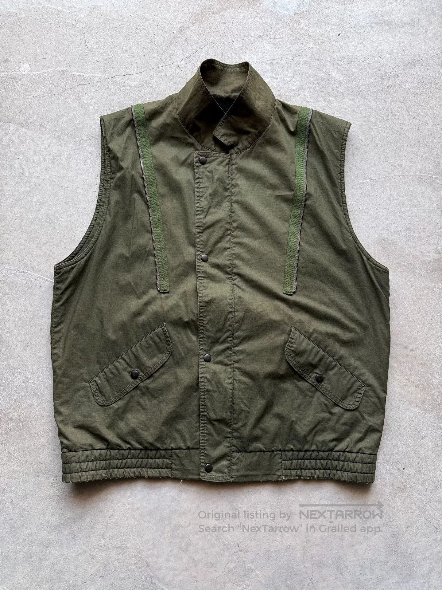 Vintage Vintage 90s Deconstructed Military Jacket. Size US L / EU 52-54 / 3 - 4 Thumbnail